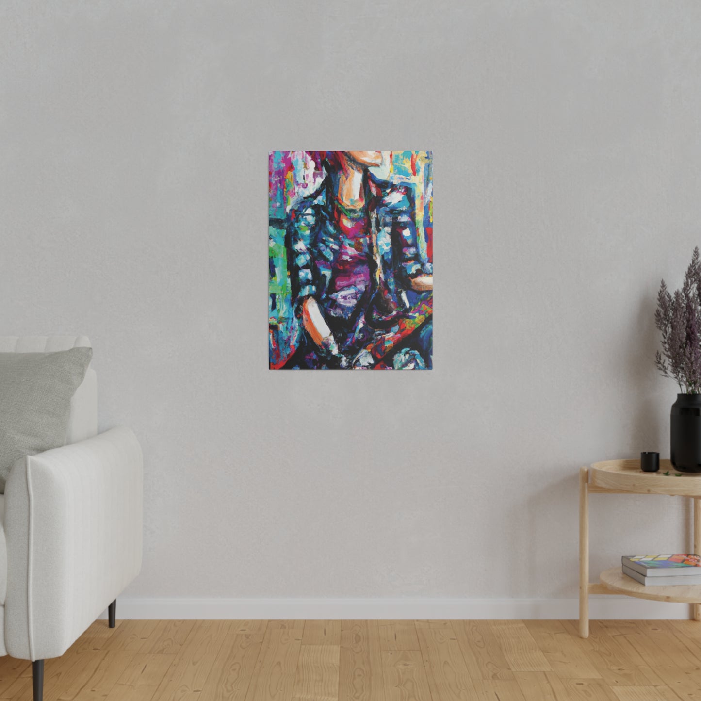 5033P - Rockstar Oil Painting Style Print | Poster | Home Decor | Wall Art | Music Art | Canvas