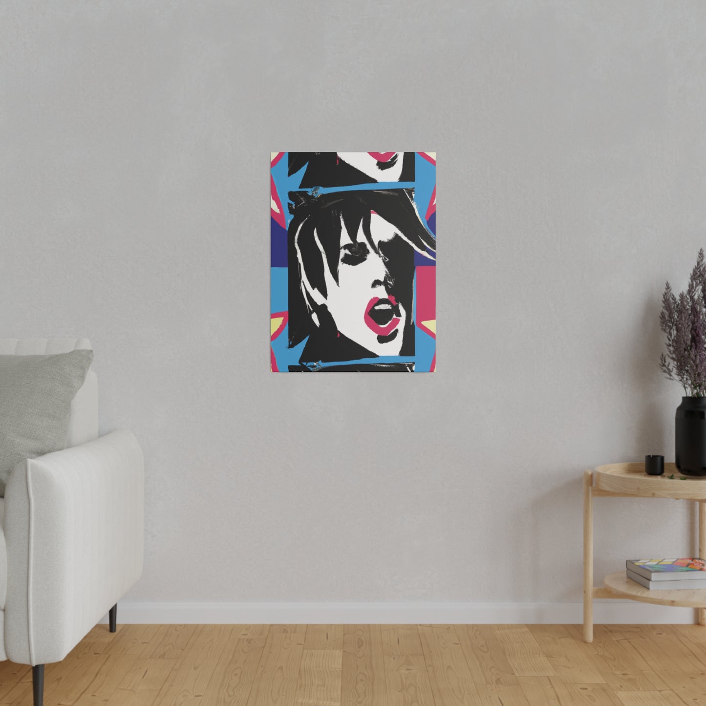 6431Q - Rockstar Painting Print | Face | Abstract | Poster | Home Decor | Wall Art | Music Art | Canvas