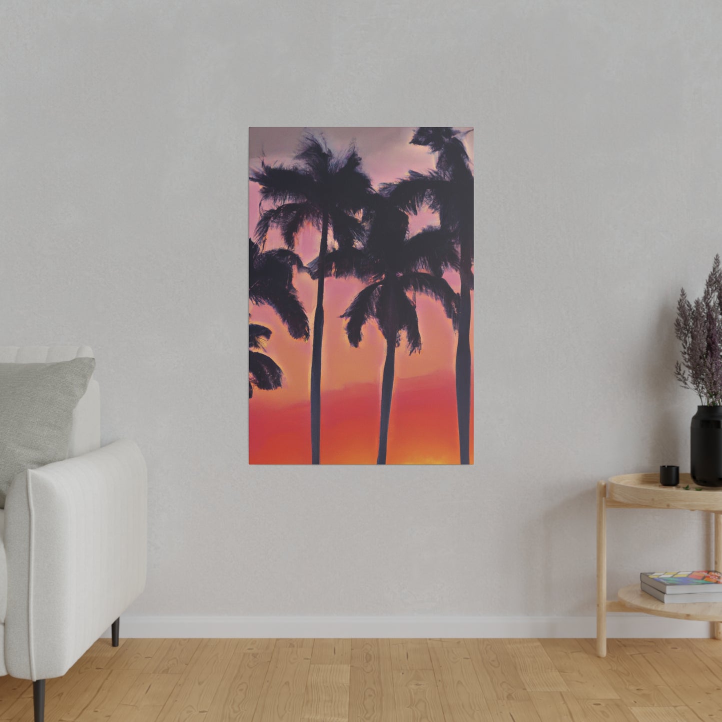 7239V - Miami Beach Sunset Painting Print | Miami | Beach | Sunset | Poster | Home Decor | Wall Art | Canvas