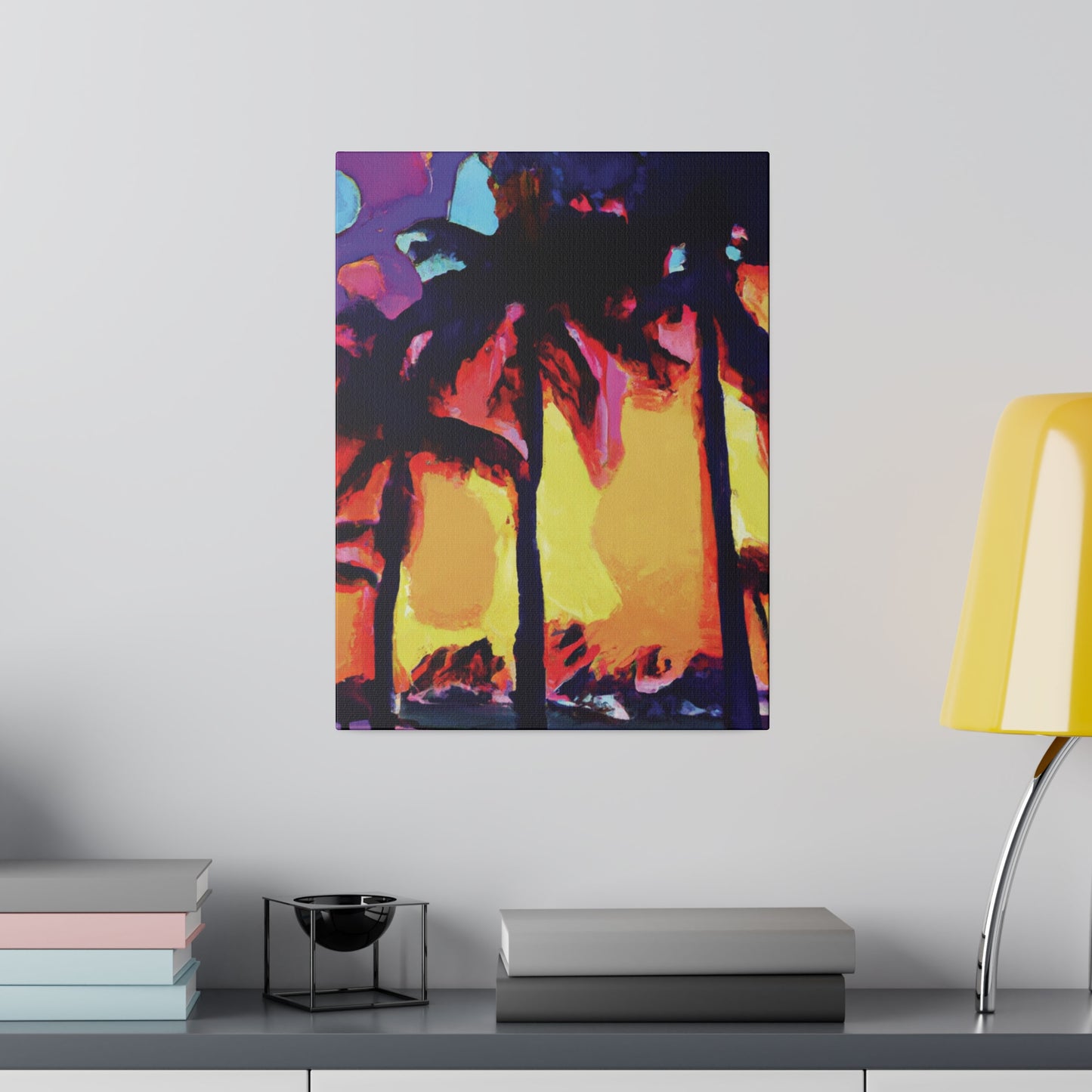 7278A - Miami Beach Sunset Painting Print | Miami | Beach | Sunset | Poster | Home Decor | Wall Art | Canvas