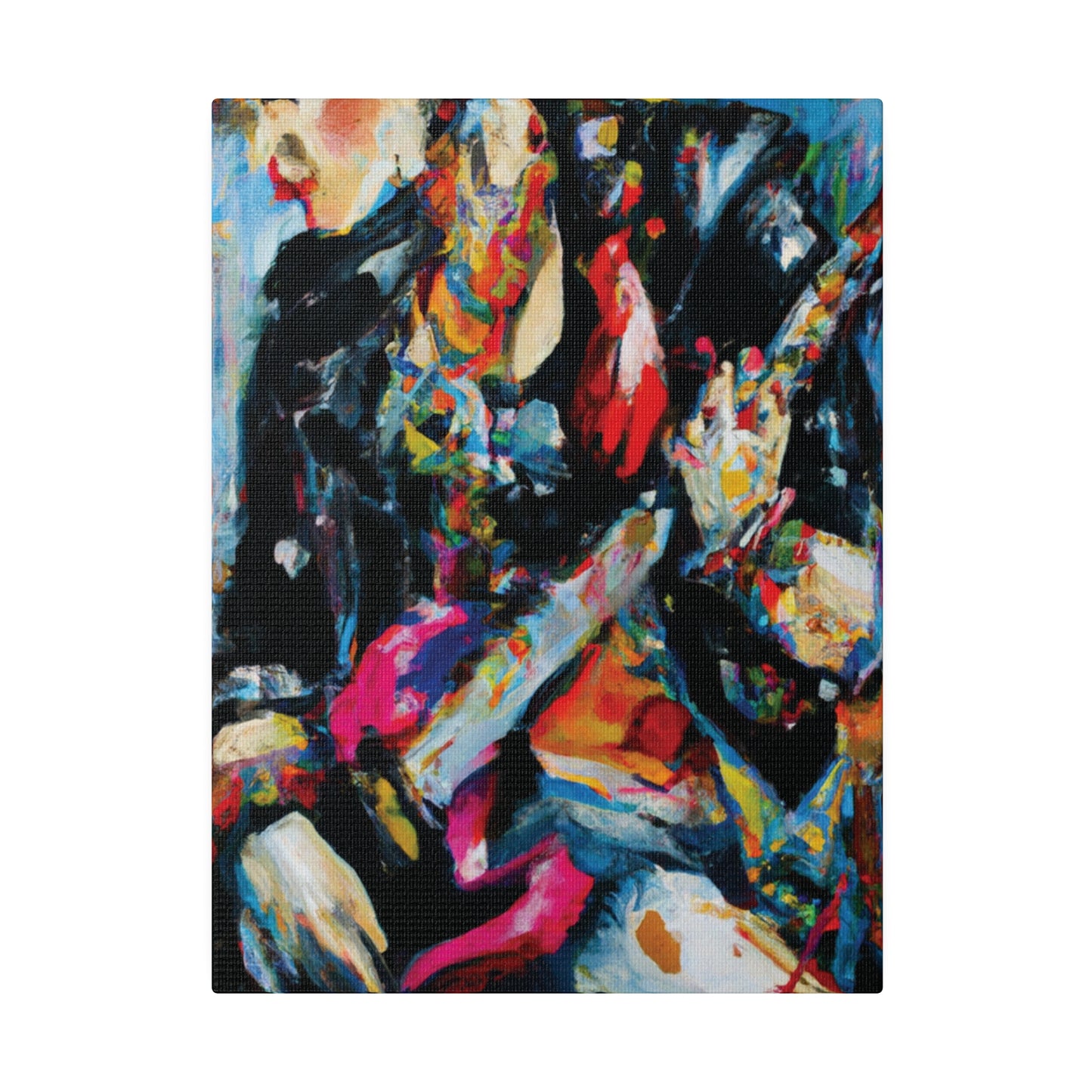 7248A - Rockstar Oil Painting Style Print | Poster | Home Decor | Wall Art | Music Art | Canvas