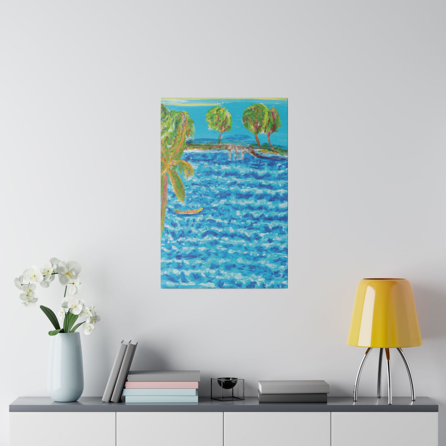 3687E - Bahamas Ocean Painting Print | Bahamas | Ocean | Beach | Poster | Home Decor | Wall Art | Canvas