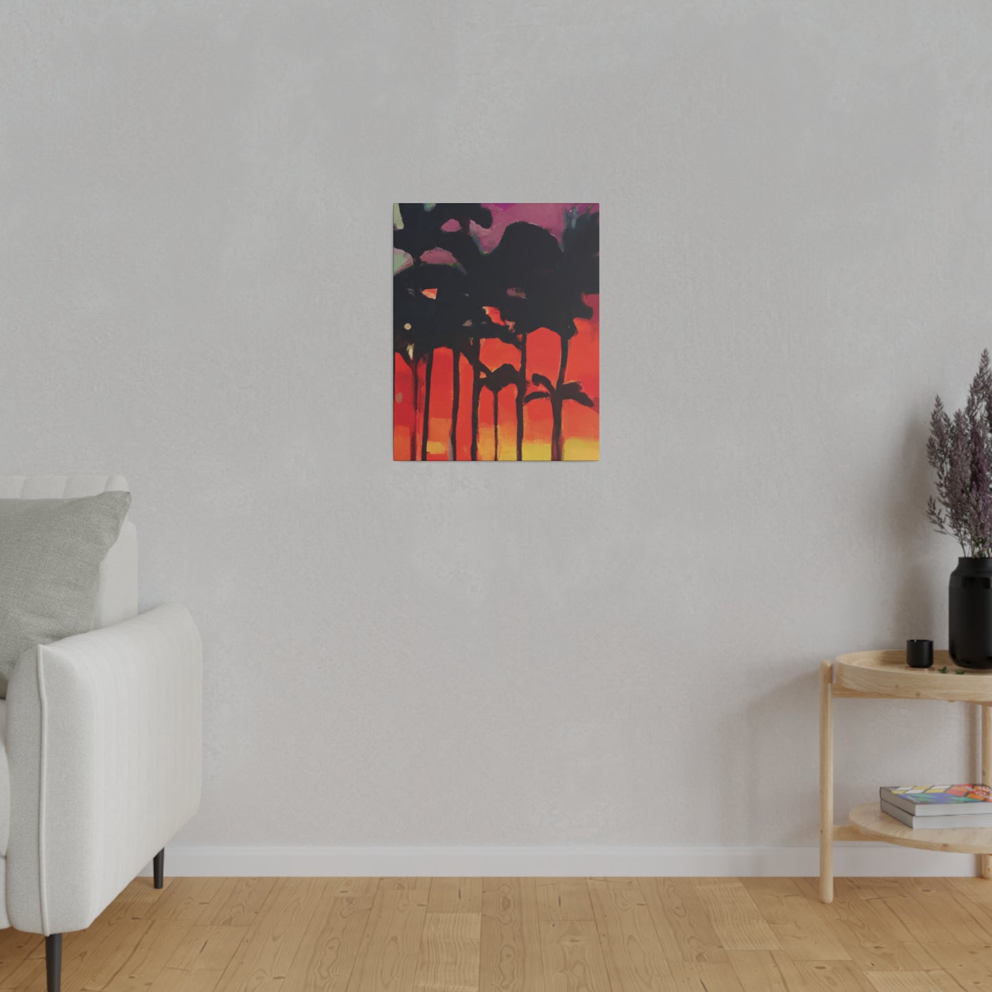 9653K - Miami Beach Sunset Painting Print | Miami | Beach | Sunset | Poster | Home Decor | Wall Art | Canvas