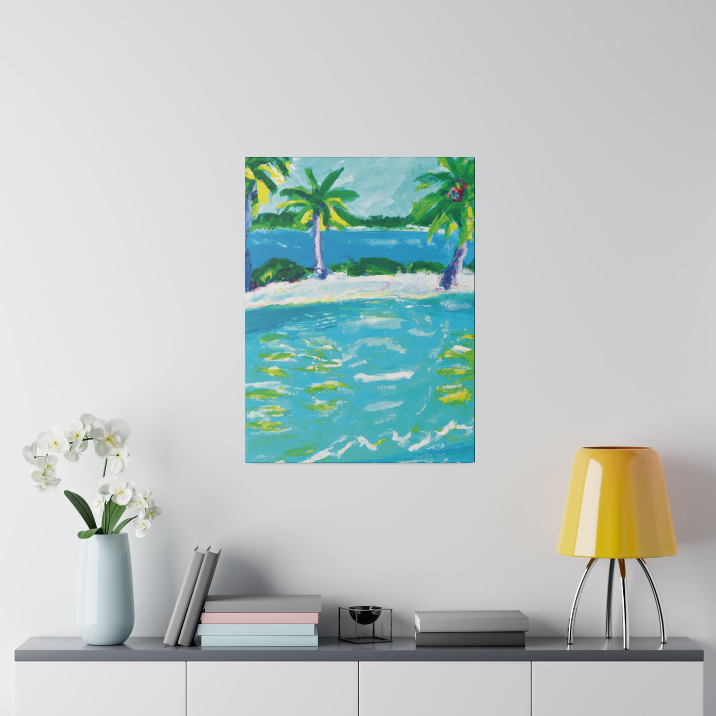 9256K - Bahamas Ocean Painting Print | Bahamas | Ocean | Beach | Poster | Home Decor | Wall Art | Canvas