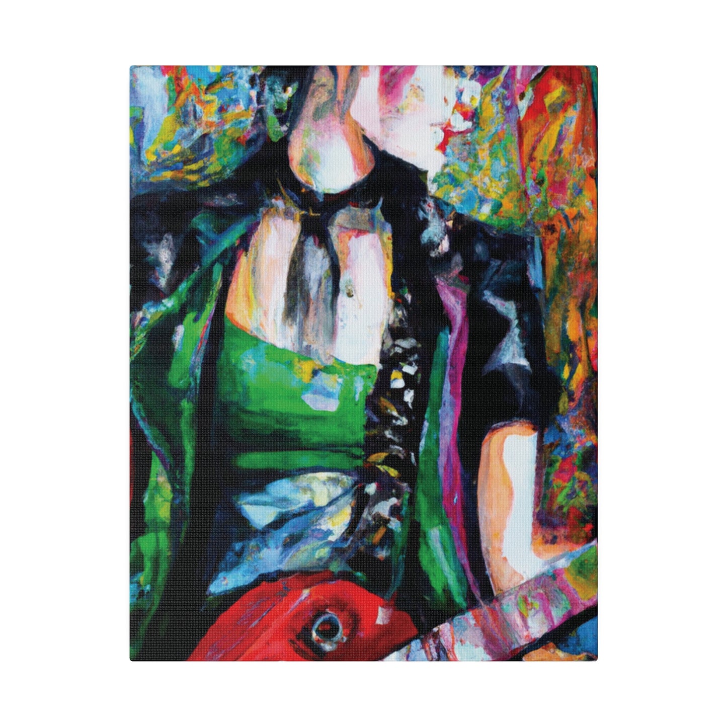 9737J - Rockstar Oil Painting Style Print | Poster | Home Decor | Wall Art | Music Art | Canvas