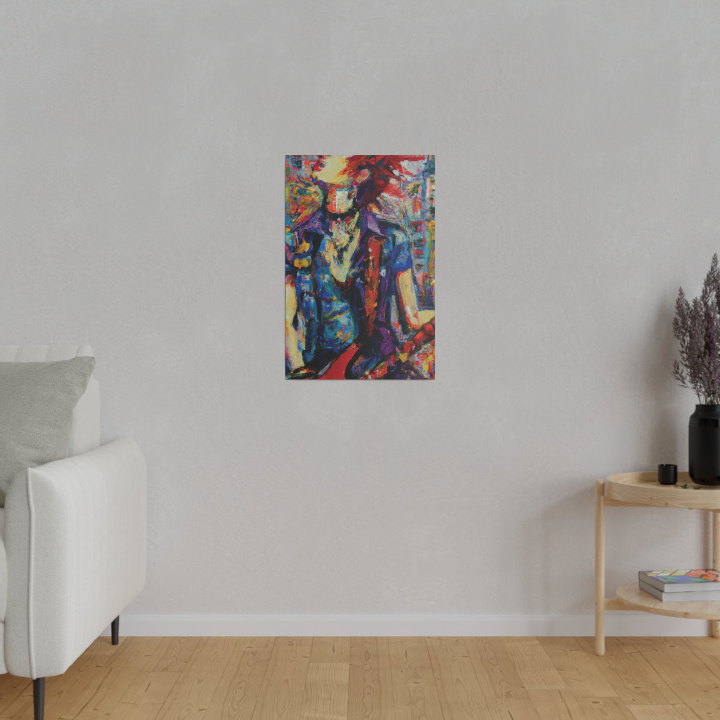 9667F - Rockstar Oil Painting Style Print | Poster | Home Decor | Wall Art | Music Art | Canvas