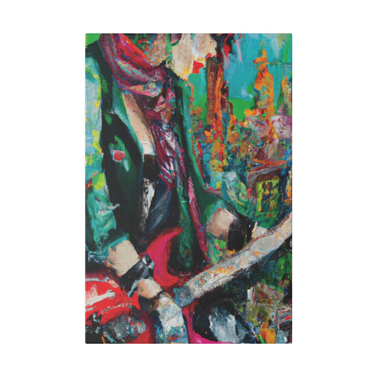 8679Y - Rockstar Oil Painting Style Print | Poster | Home Decor | Wall Art | Music Art | Canvas