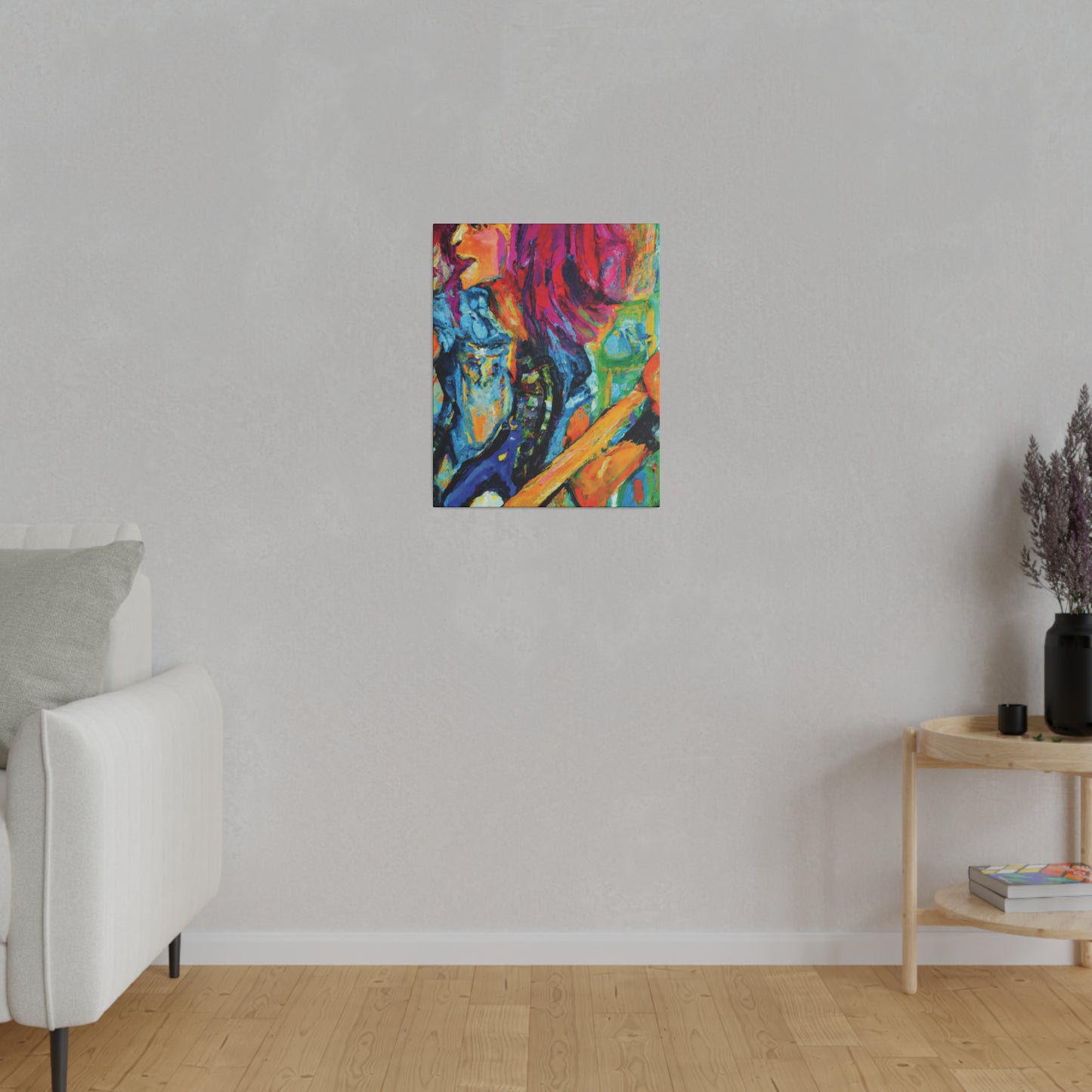 9483V - Rockstar Oil Painting Style Print | Poster | Home Decor | Wall Art | Music Art | Canvas