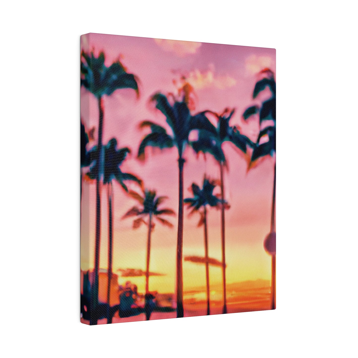 8183G - Miami Beach Sunset Painting Print | Miami | Beach | Sunset | Poster | Home Decor | Wall Art | Canvas