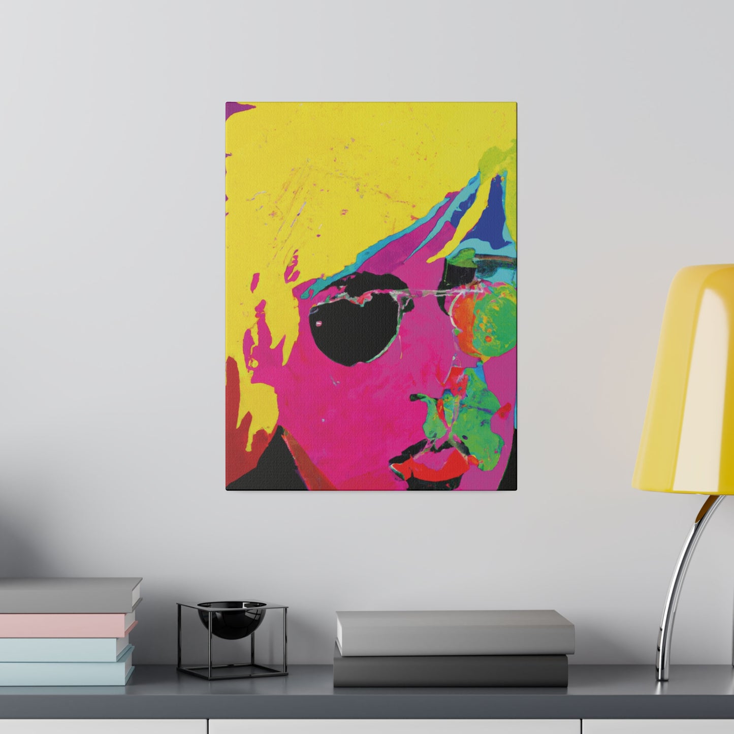 7141U - Rockstar Painting Print | Face | Abstract | Poster | Home Decor | Wall Art | Music Art | Canvas