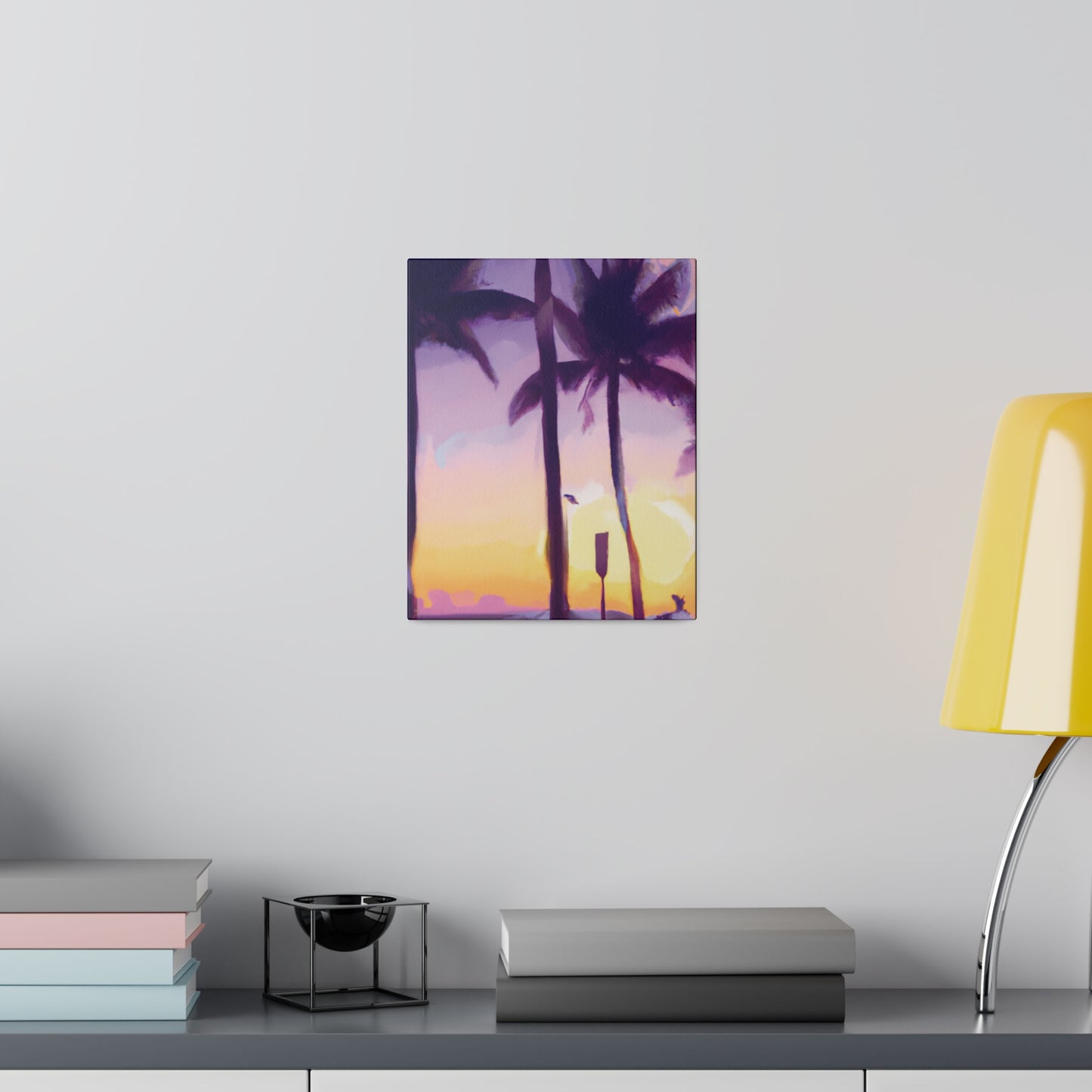 6137G - Miami Beach Sunset Painting Print | Miami | Beach | Sunset | Poster | Home Decor | Wall Art | Canvas