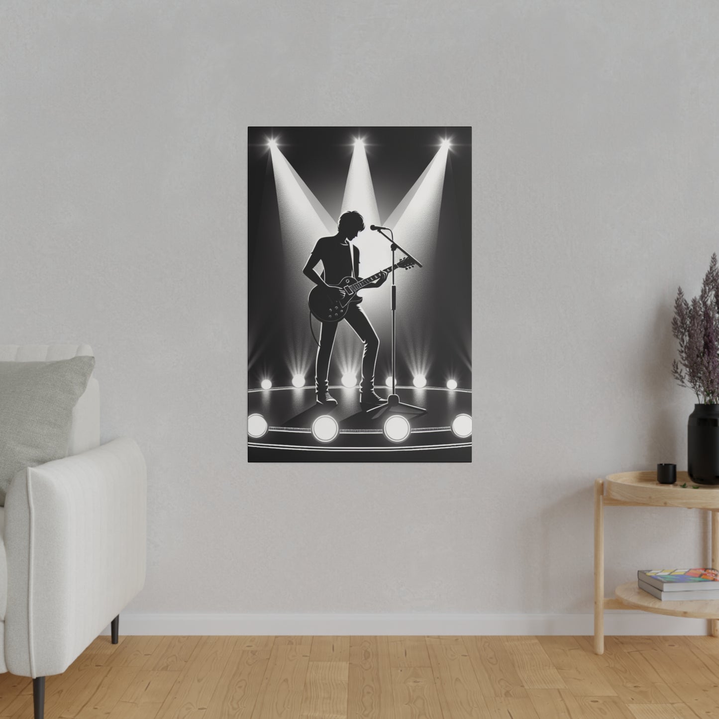 5482Z - music art work, rockstar gifts, musician gift ideas, guitar art work, guitar artwork, guitar wall art canvas, playing guitar, decor