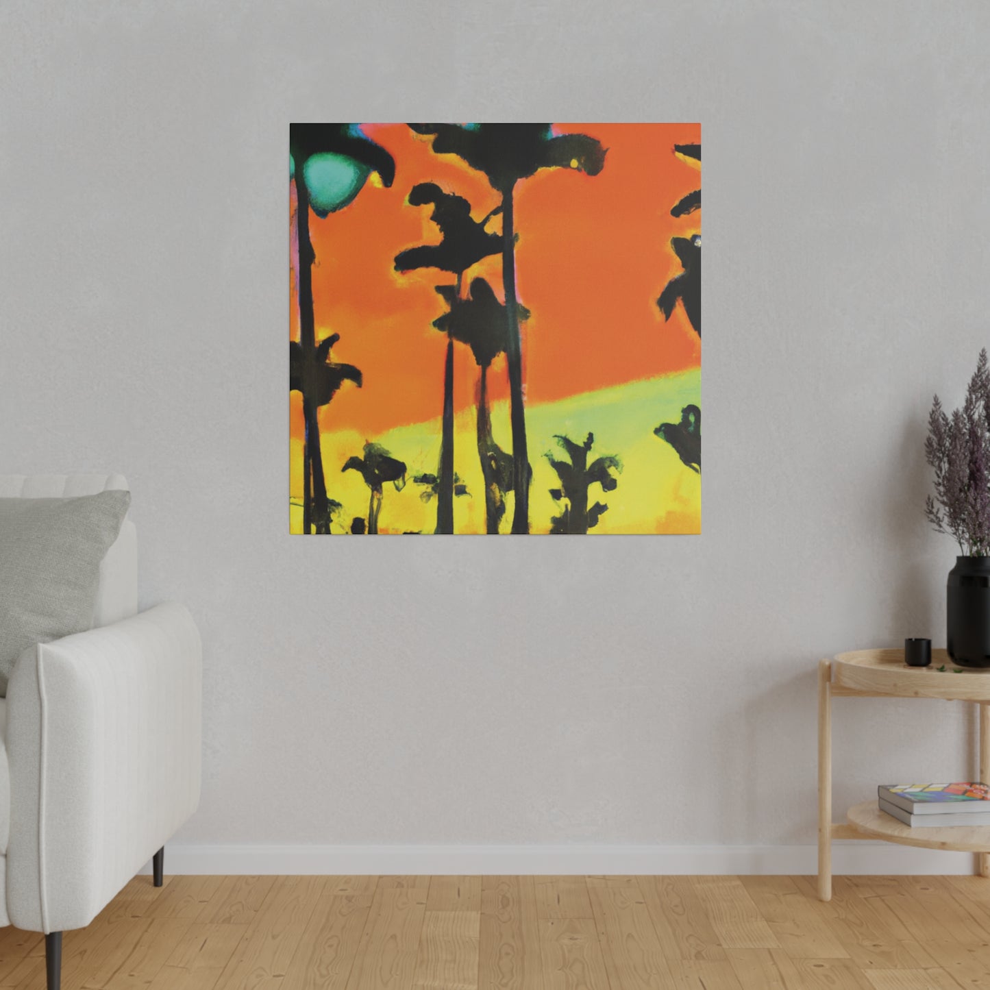 6096Q - Miami Beach Sunset Painting Print | Miami | Beach | Sunset | Poster | Home Decor | Wall Art | Canvas