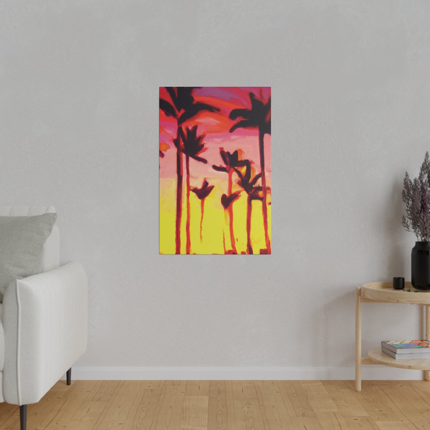 2249A - Miami Beach Sunset Painting Print | Miami | Beach | Sunset | Poster | Home Decor | Wall Art | Canvas