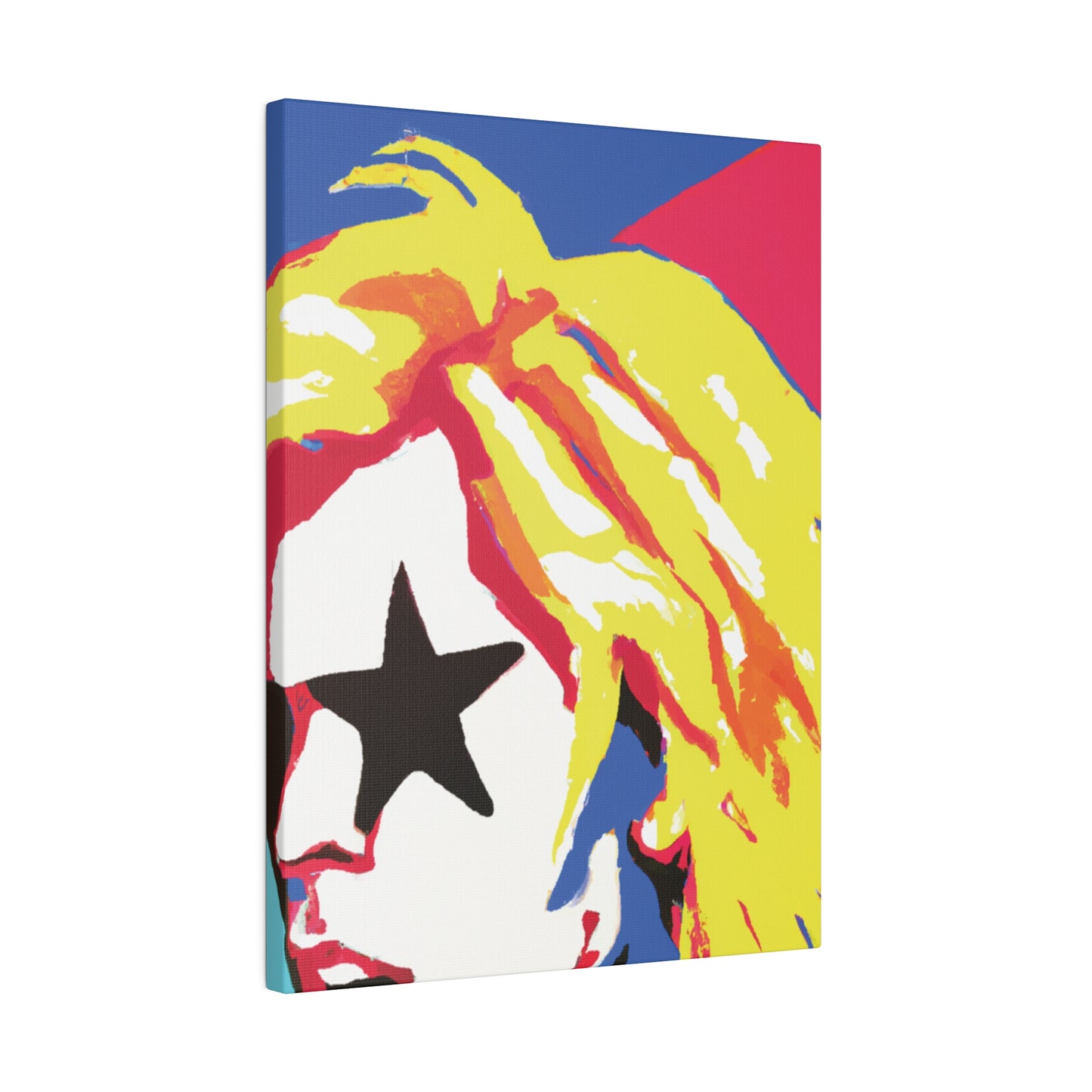 5402P - Rockstar Painting Print | Face | Abstract | Poster | Home Decor | Wall Art | Music Art | Canvas