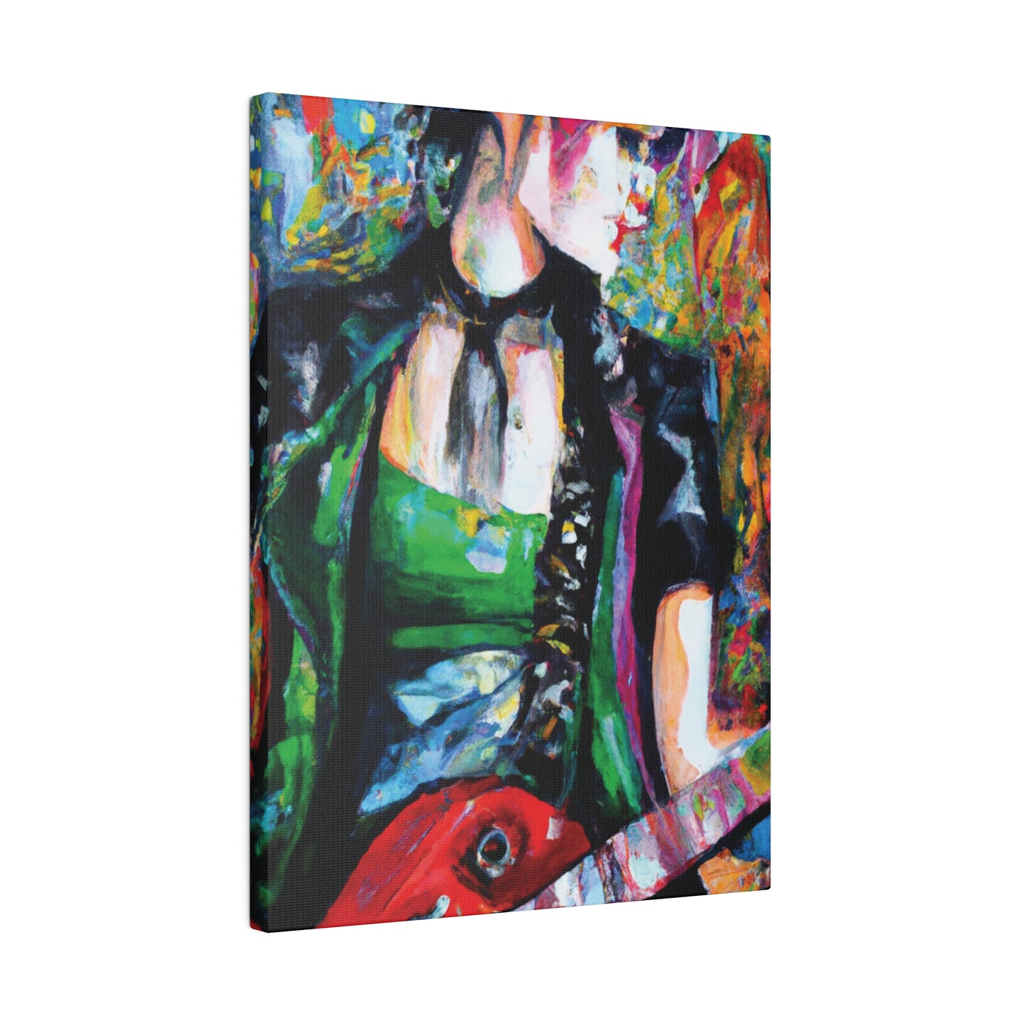 9737J - Rockstar Oil Painting Style Print | Poster | Home Decor | Wall Art | Music Art | Canvas