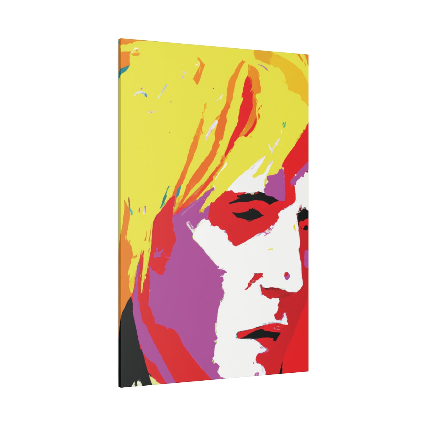 175X - Rockstar Painting Print | Face | Abstract | Poster | Home Decor | Wall Art | Music Art | Canvas