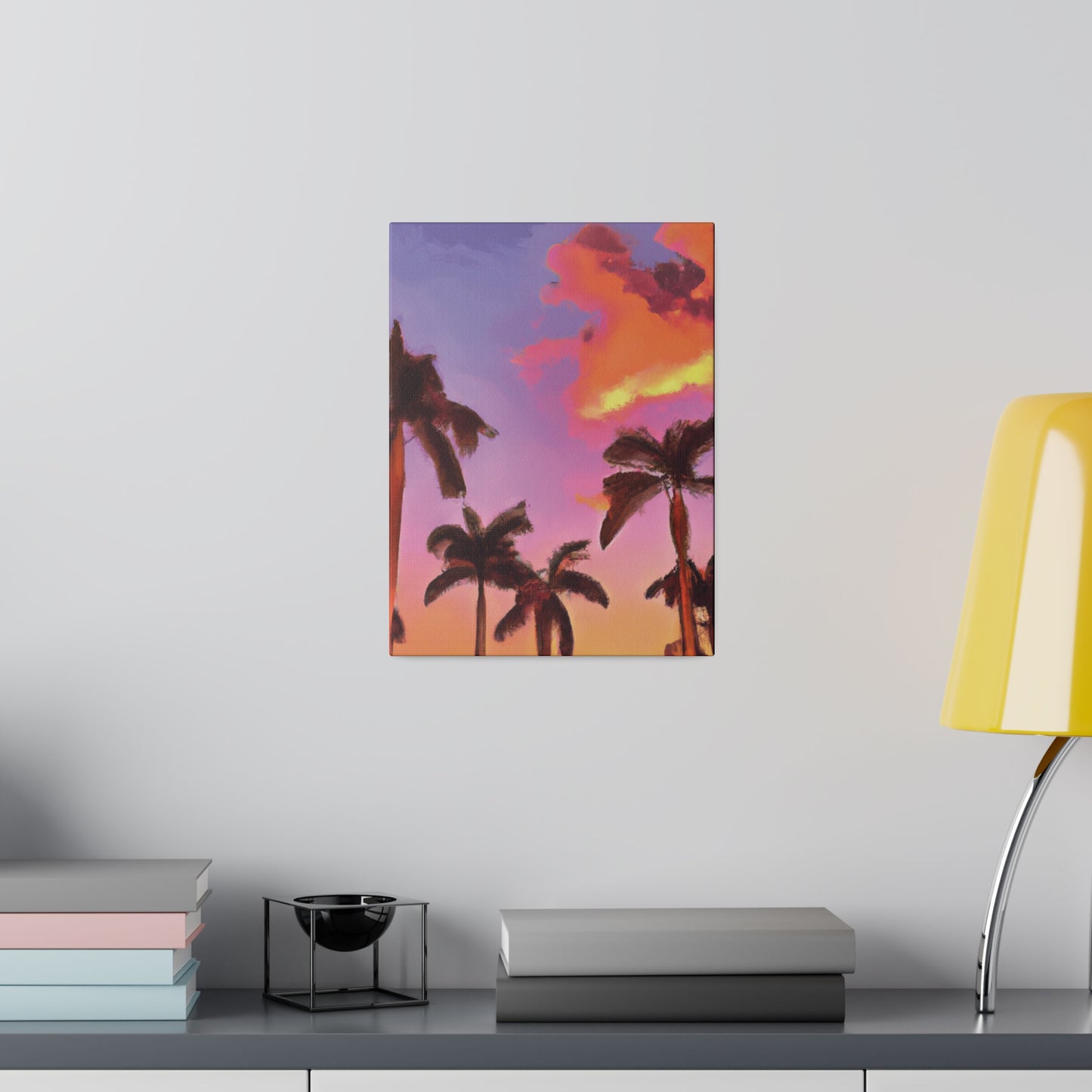 7518V - Miami Beach Sunset Painting Print | Miami | Beach | Sunset | Poster | Home Decor | Wall Art | Canvas