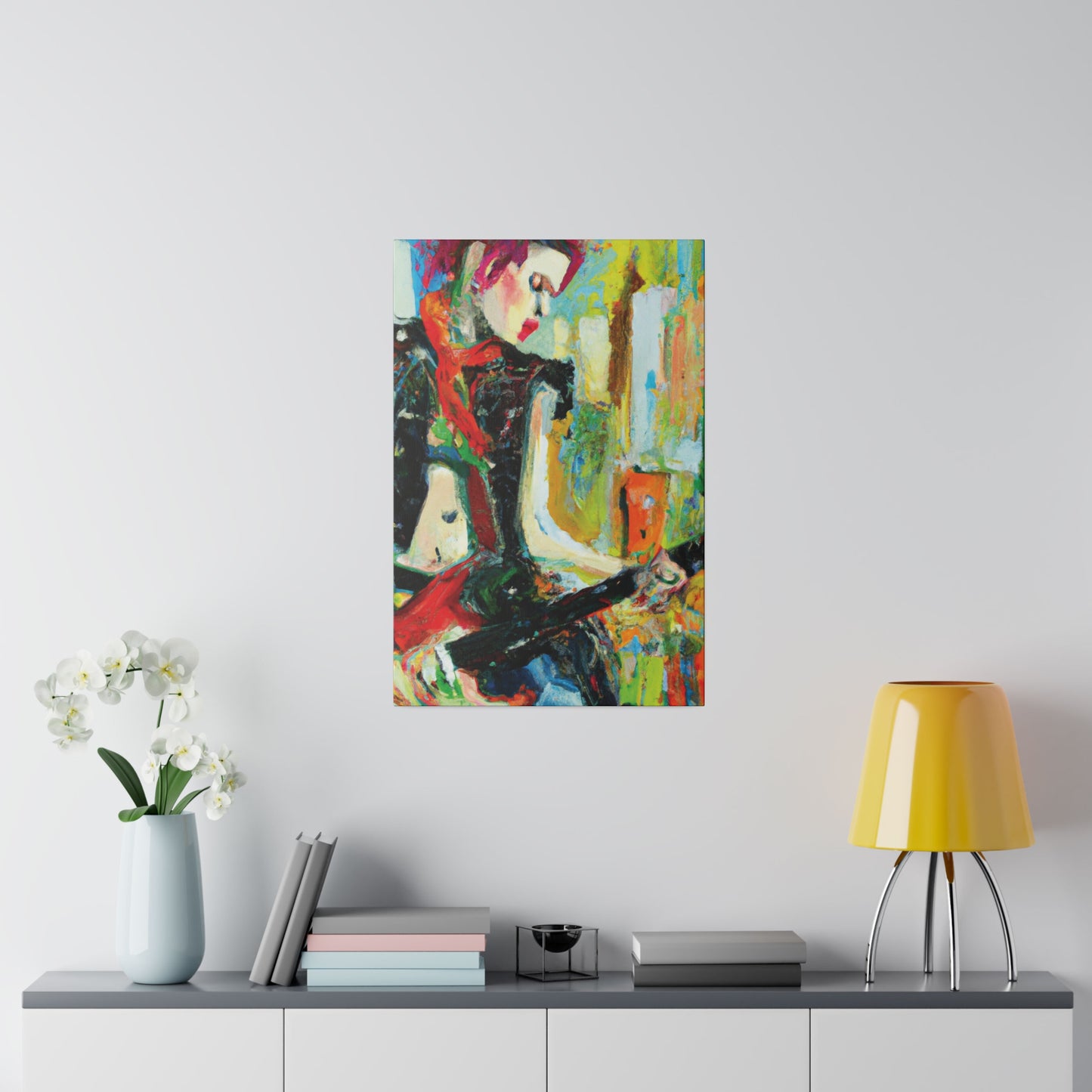 4824H - Rockstar Oil Painting Style Print | Poster | Home Decor | Wall Art | Music Art | Canvas