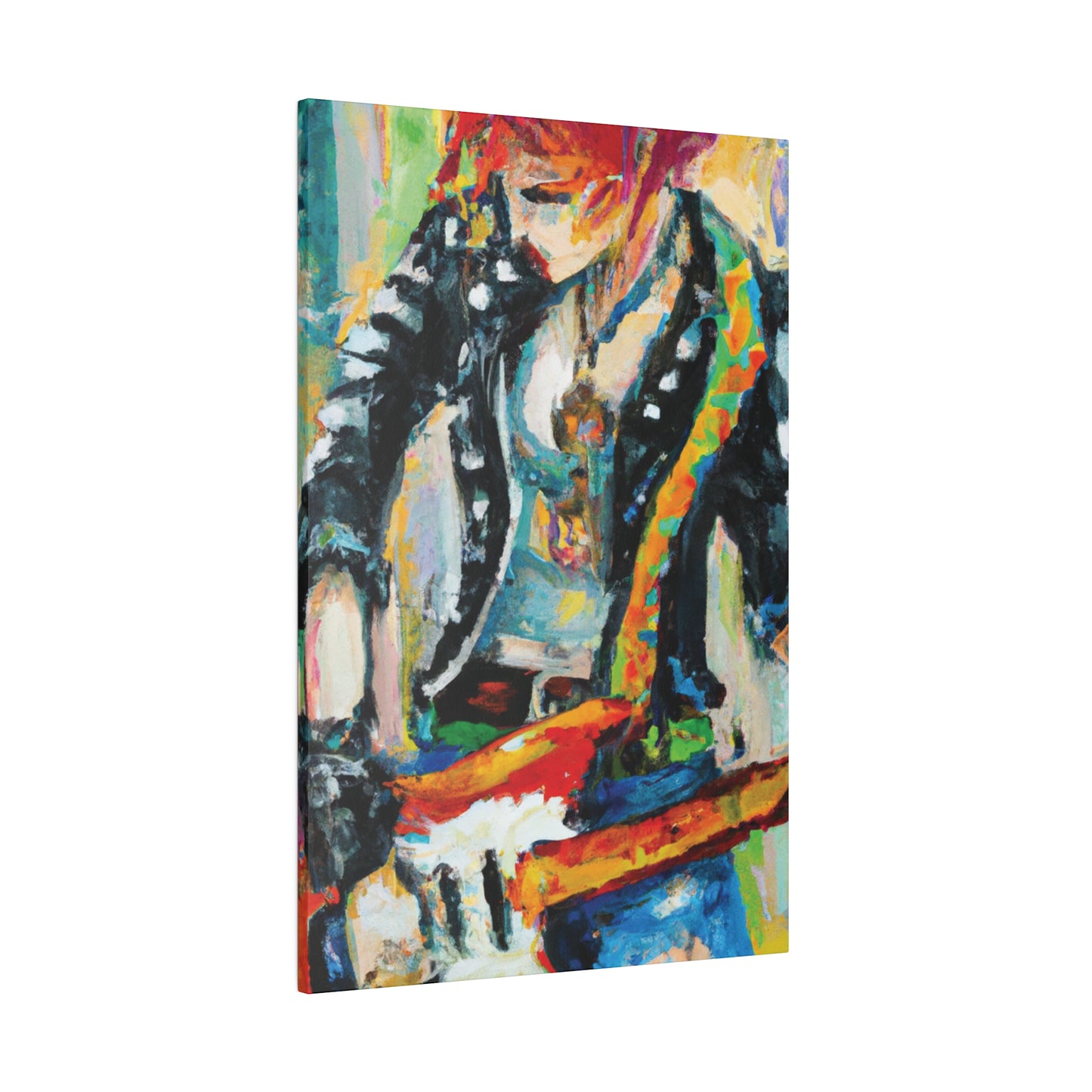 7581U - Rockstar Oil Painting Style Print | Poster | Home Decor | Wall Art | Music Art | Canvas