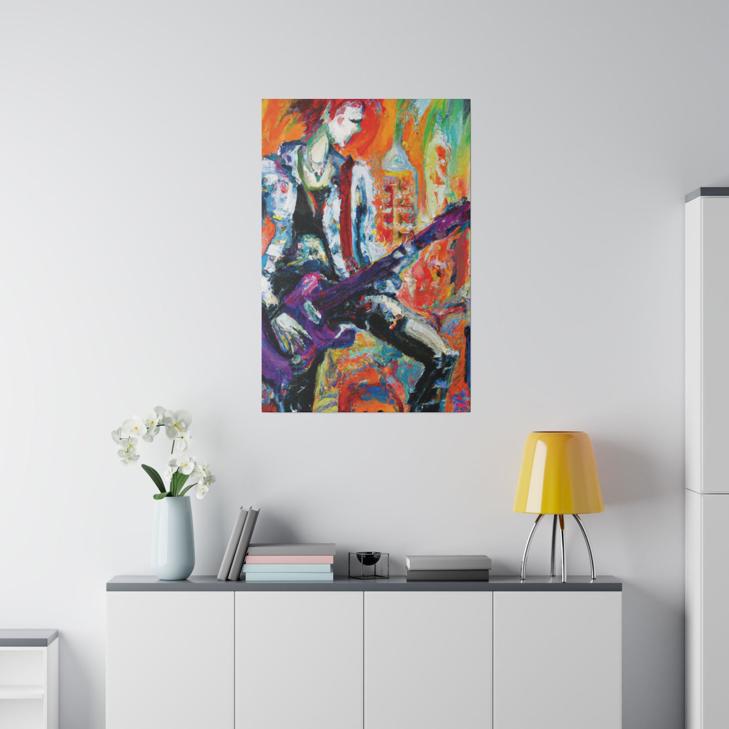 6891P - Rockstar Oil Painting Style Print | Poster | Home Decor | Wall Art | Music Art | Canvas