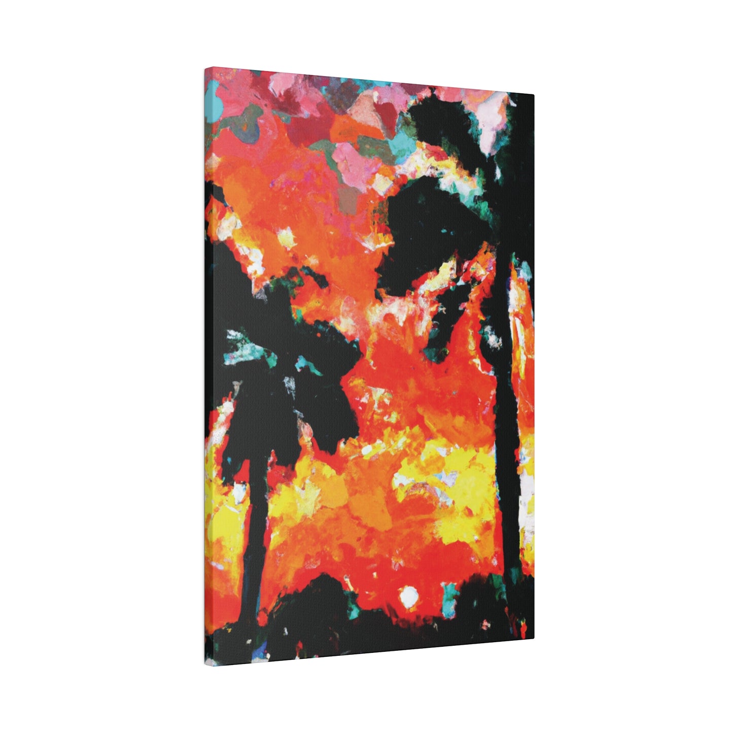 8653O - Miami Beach Sunset Painting Print | Miami | Beach | Sunset | Poster | Home Decor | Wall Art | Canvas