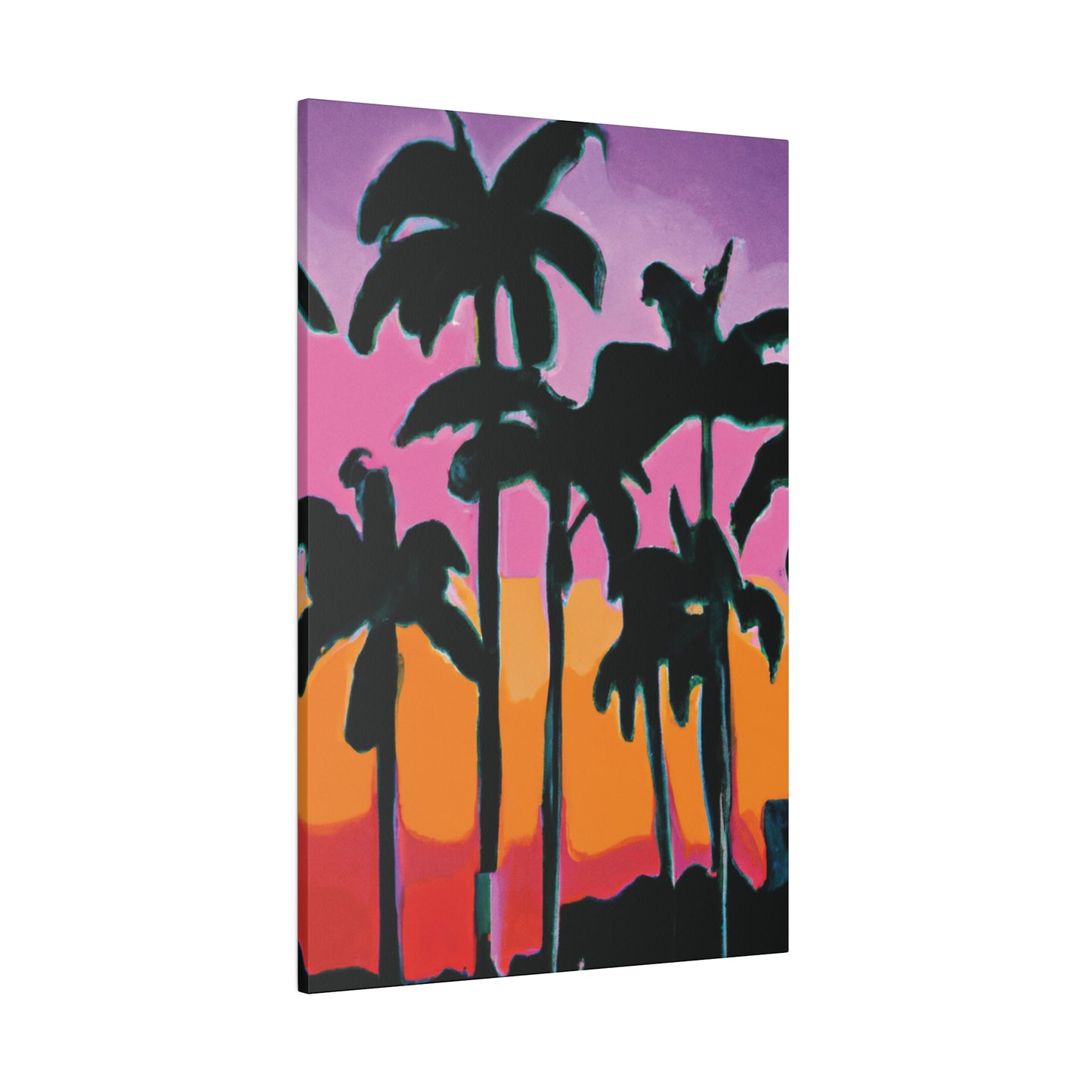 5108P - Miami Beach Sunset Painting Print | Miami | Beach | Sunset | Poster | Home Decor | Wall Art | Canvas