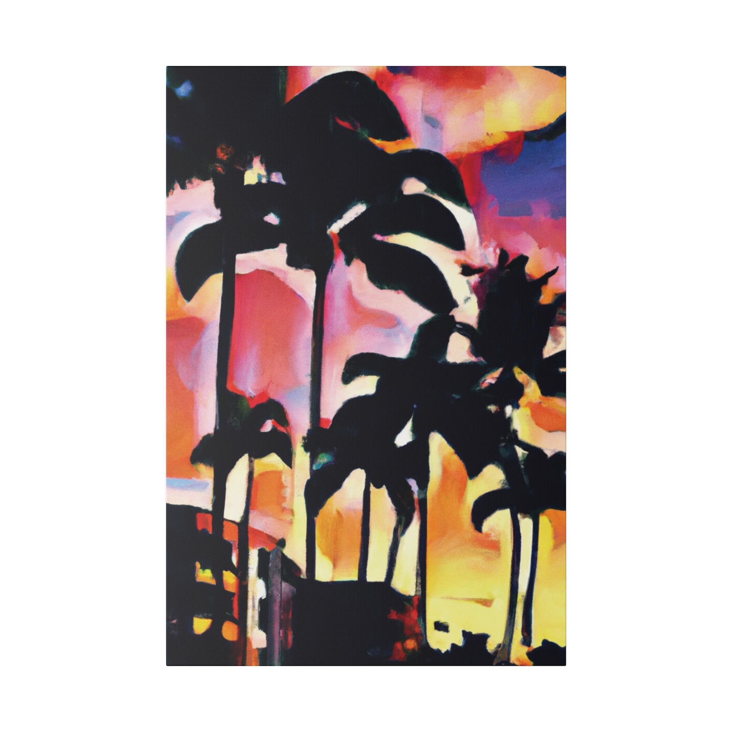 4986G - Miami Beach Sunset Painting Print | Miami | Beach | Sunset | Poster | Home Decor | Wall Art | Canvas