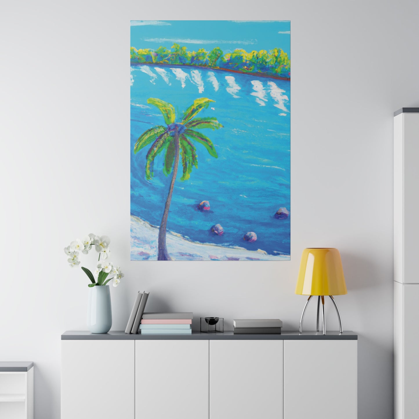 3952F - Bahamas Ocean Painting Print | Bahamas | Ocean | Beach | Poster | Home Decor | Wall Art | Canvas