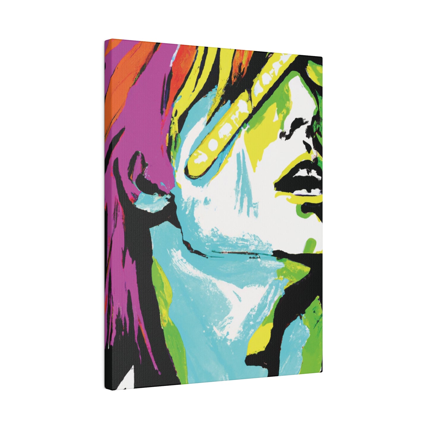 2120E - Rockstar Painting Print | Face | Abstract | Poster | Home Decor | Wall Art | Music Art | Canvas