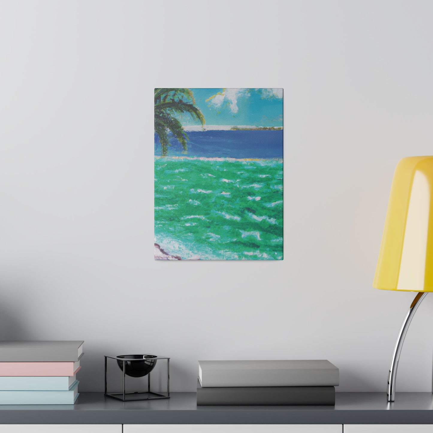 8274K - Bahamas Ocean Painting Print | Bahamas | Ocean | Beach | Poster | Home Decor | Wall Art | Canvas