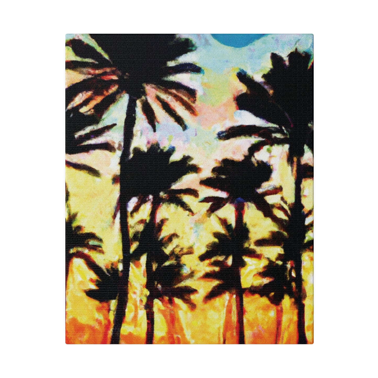 4555V - Miami Beach Sunset Painting Print | Miami | Beach | Sunset | Poster | Home Decor | Wall Art | Canvas