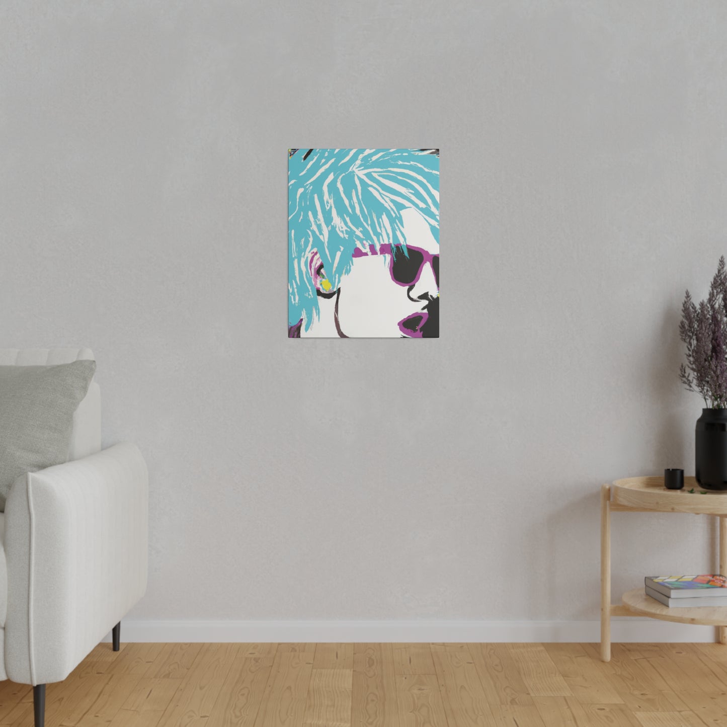 5802P - Rockstar Painting Print | Face | Abstract | Poster | Home Decor | Wall Art | Music Art | Canvas