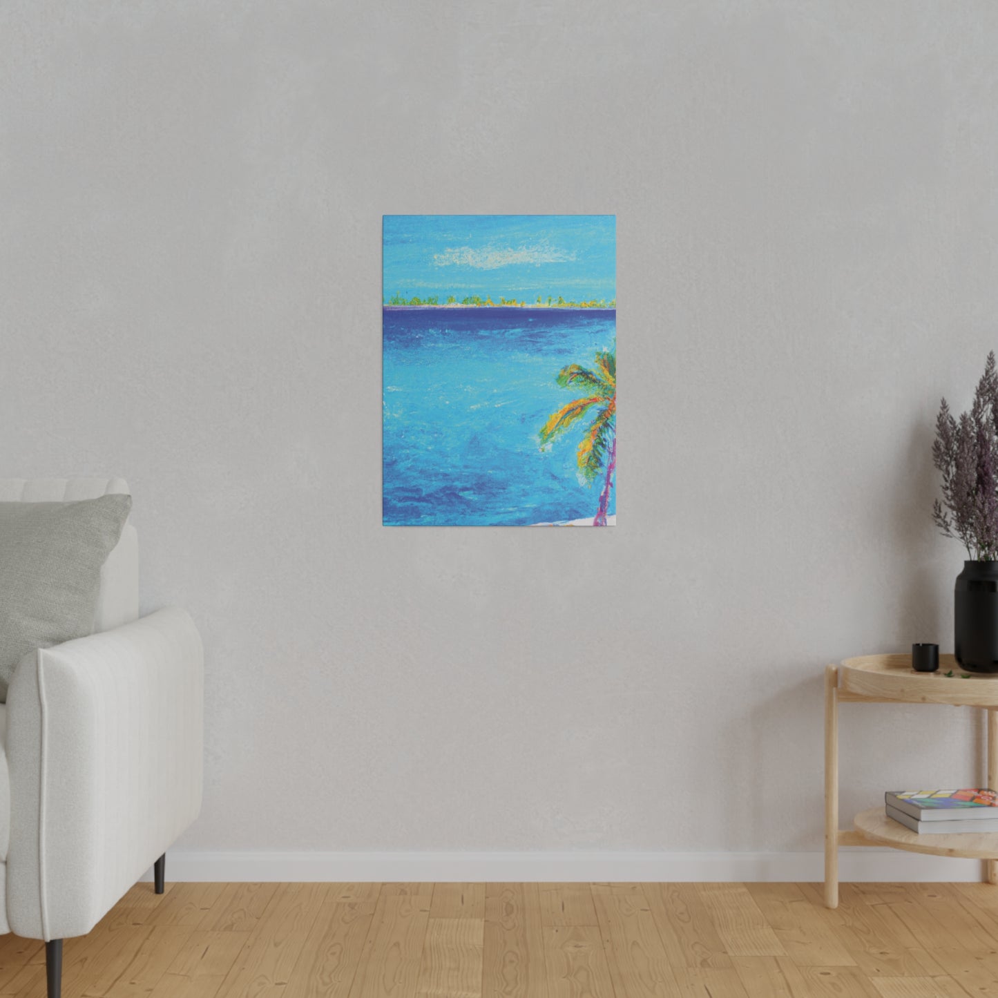 7666Q - Bahamas Ocean Painting Print | Bahamas | Ocean | Beach | Poster | Home Decor | Wall Art | Canvas