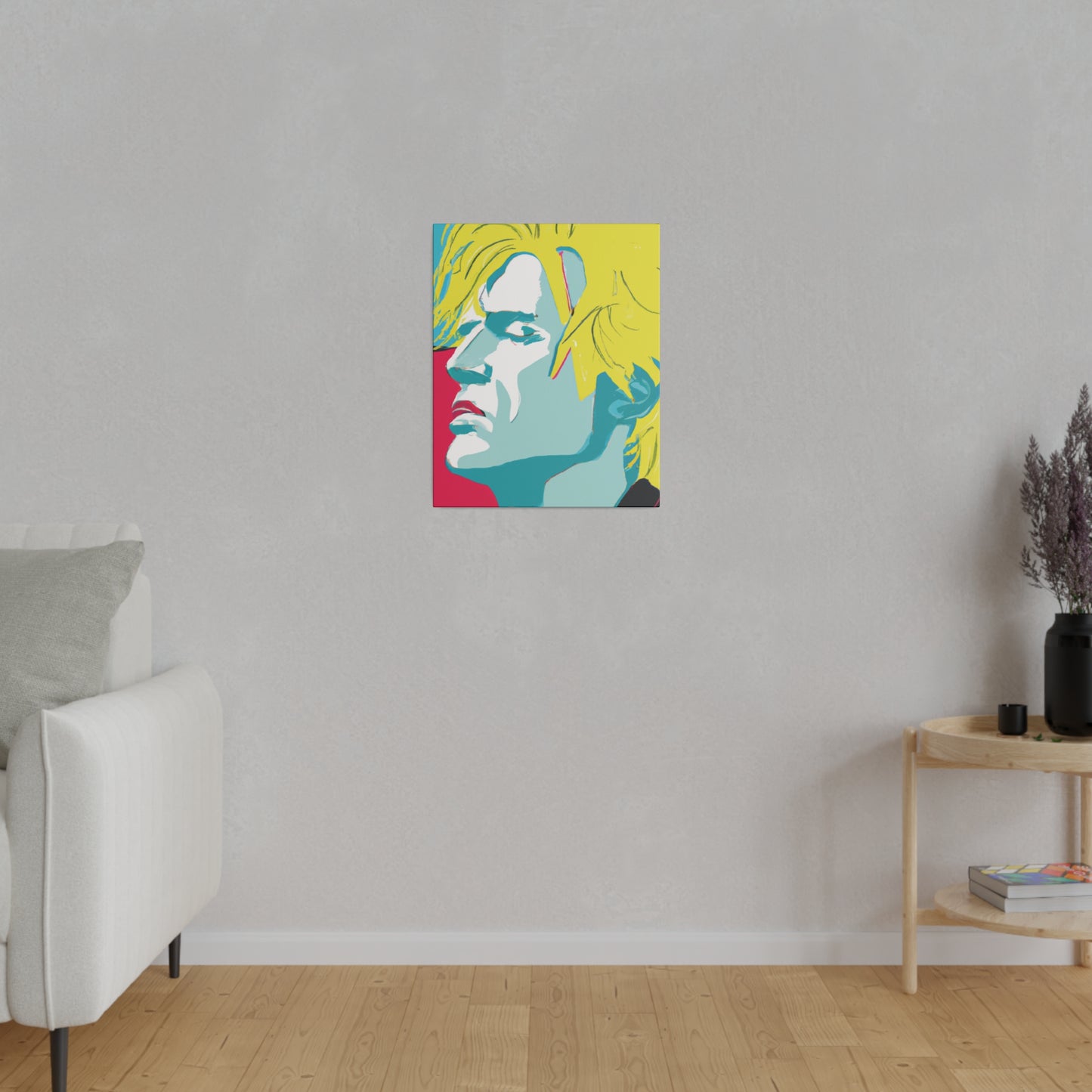 8672J - Rockstar Painting Print | Face | Abstract | Poster | Home Decor | Wall Art | Music Art | Canvas