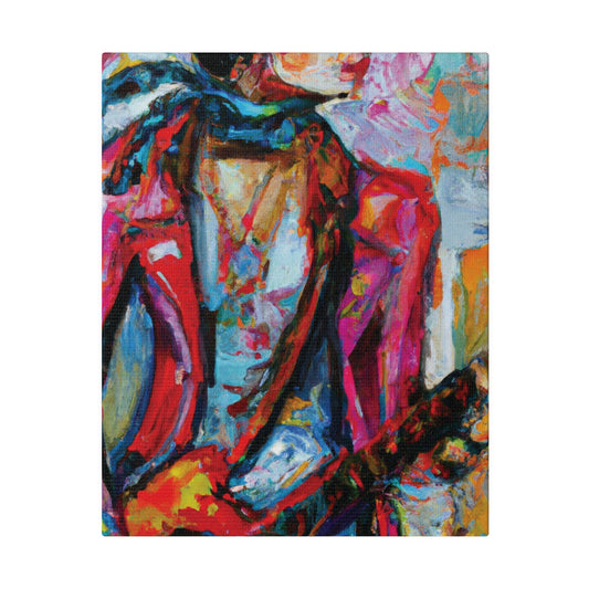 5694F - Rockstar Oil Painting Style Print | Poster | Home Decor | Wall Art | Music Art | Canvas
