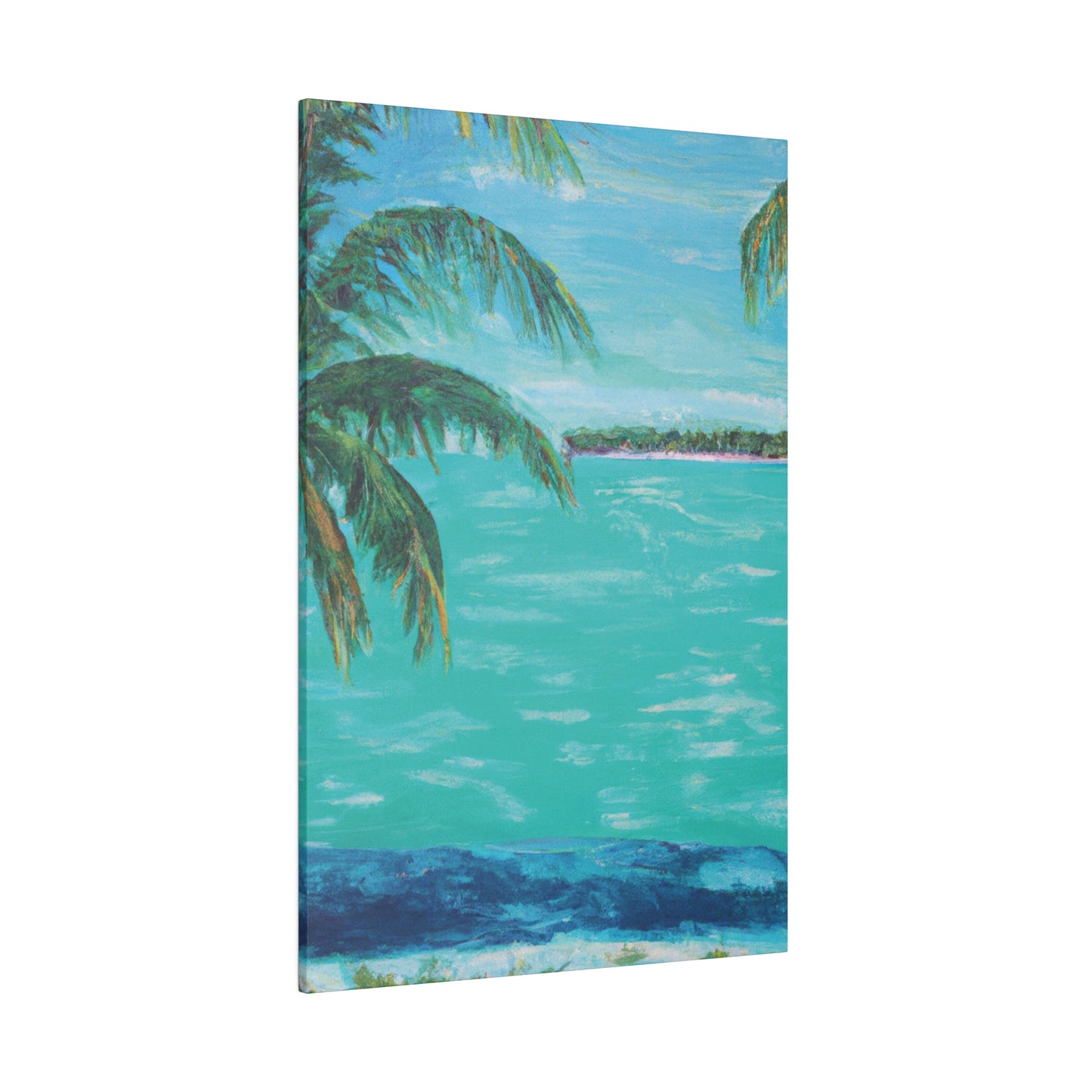 362P - Bahamas Ocean Painting Print | Bahamas | Ocean | Beach | Poster | Home Decor | Wall Art | Canvas