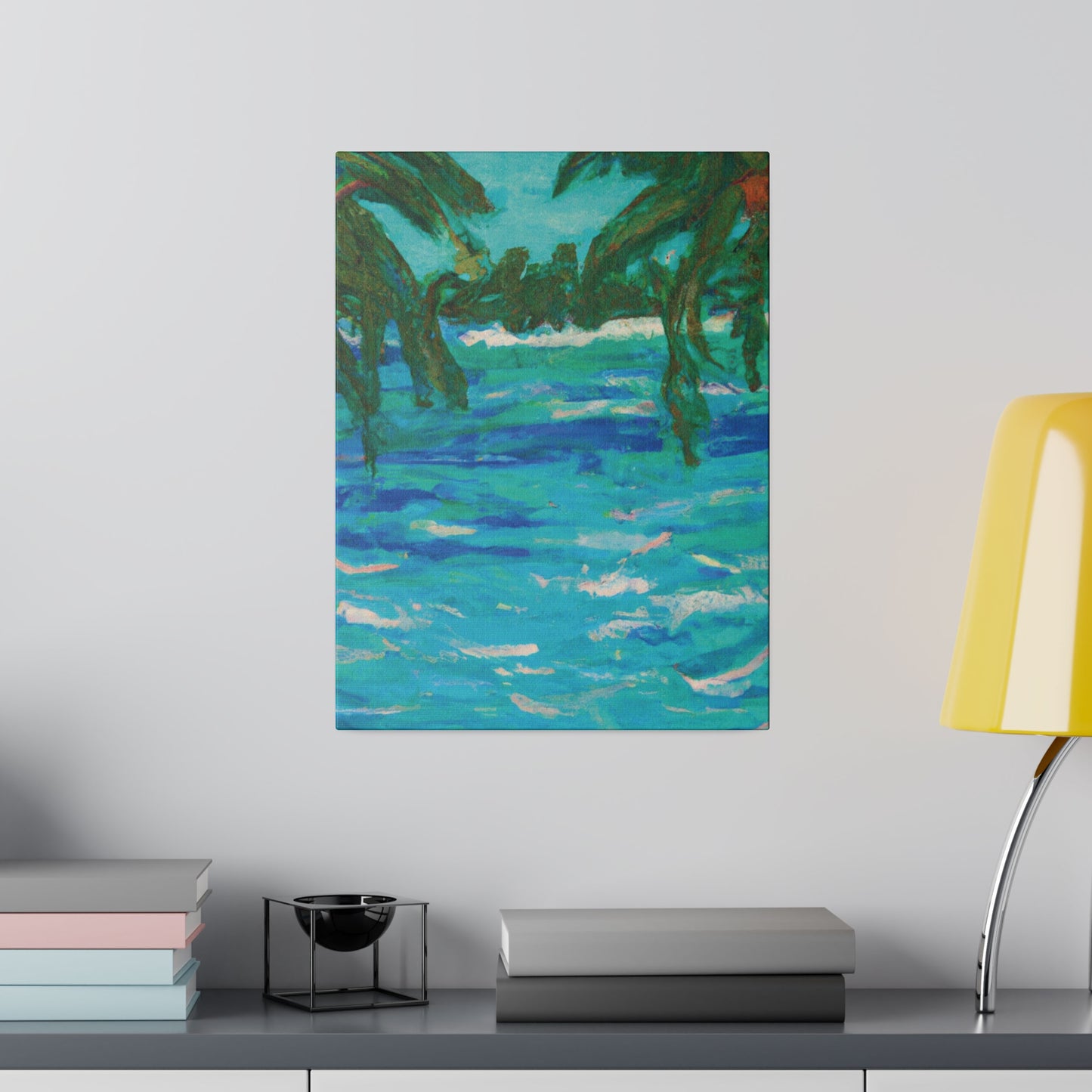 7482U - Bahamas Ocean Painting Print | Bahamas | Ocean | Beach | Poster | Home Decor | Wall Art | Canvas