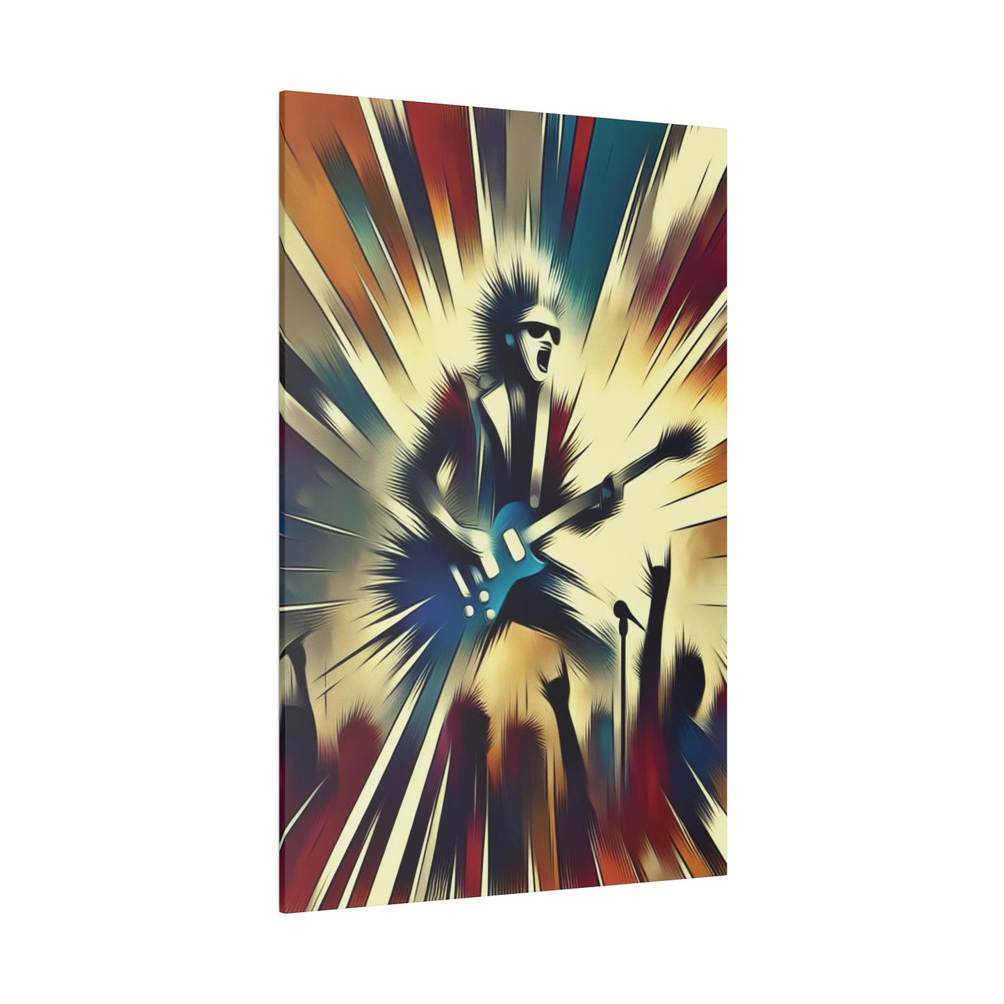 1872L - Rockstar Painting Print | Face | Abstract | Poster | Home Decor | Wall Art | Music Art | Canvas