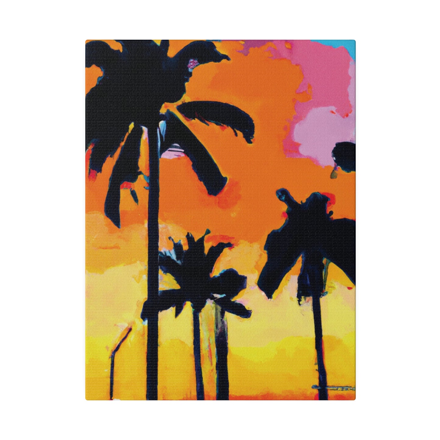 2956A - Miami Beach Sunset Painting Print | Miami | Beach | Sunset | Poster | Home Decor | Wall Art | Canvas