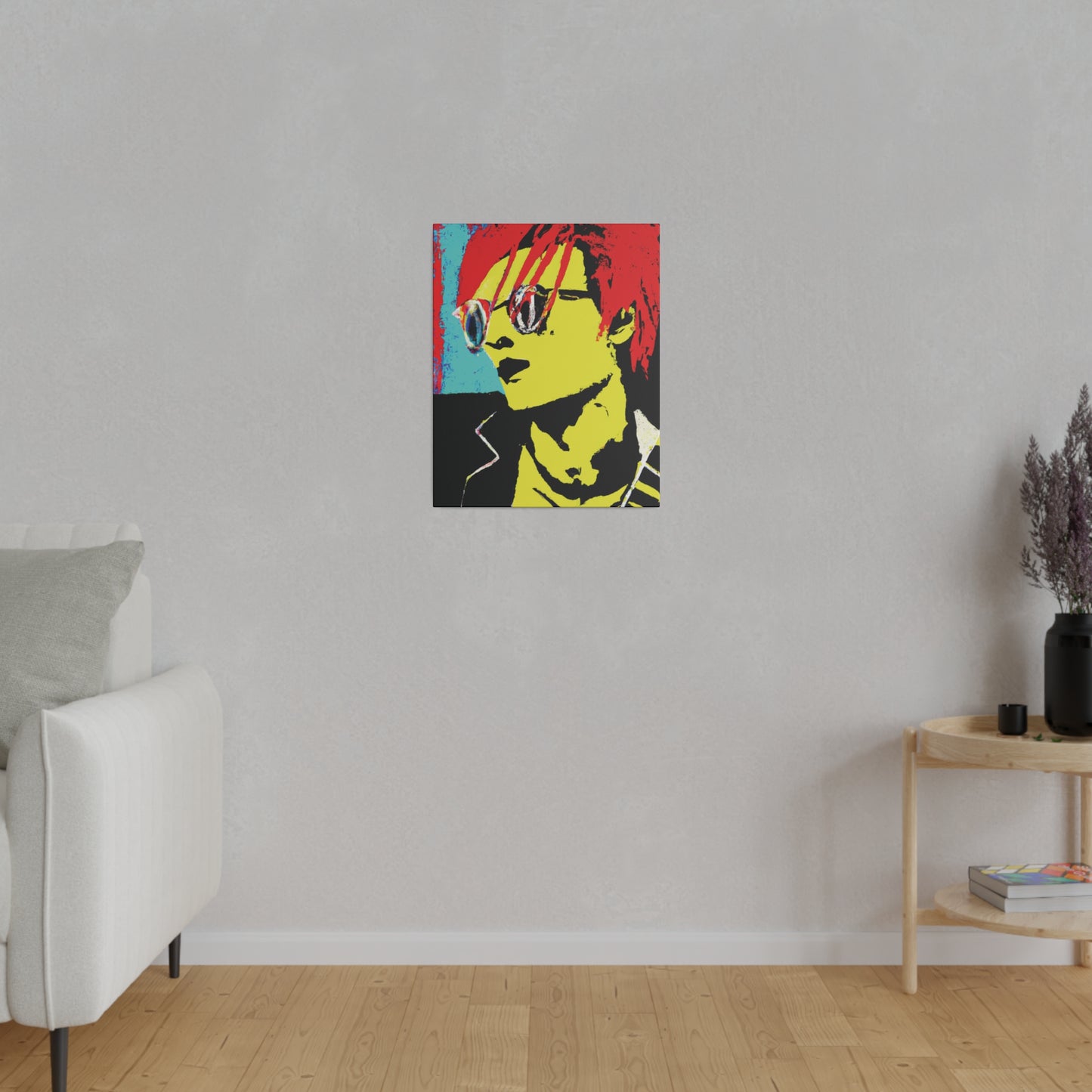 7012P - Rockstar Painting Print | Face | Abstract | Poster | Home Decor | Wall Art | Music Art | Canvas