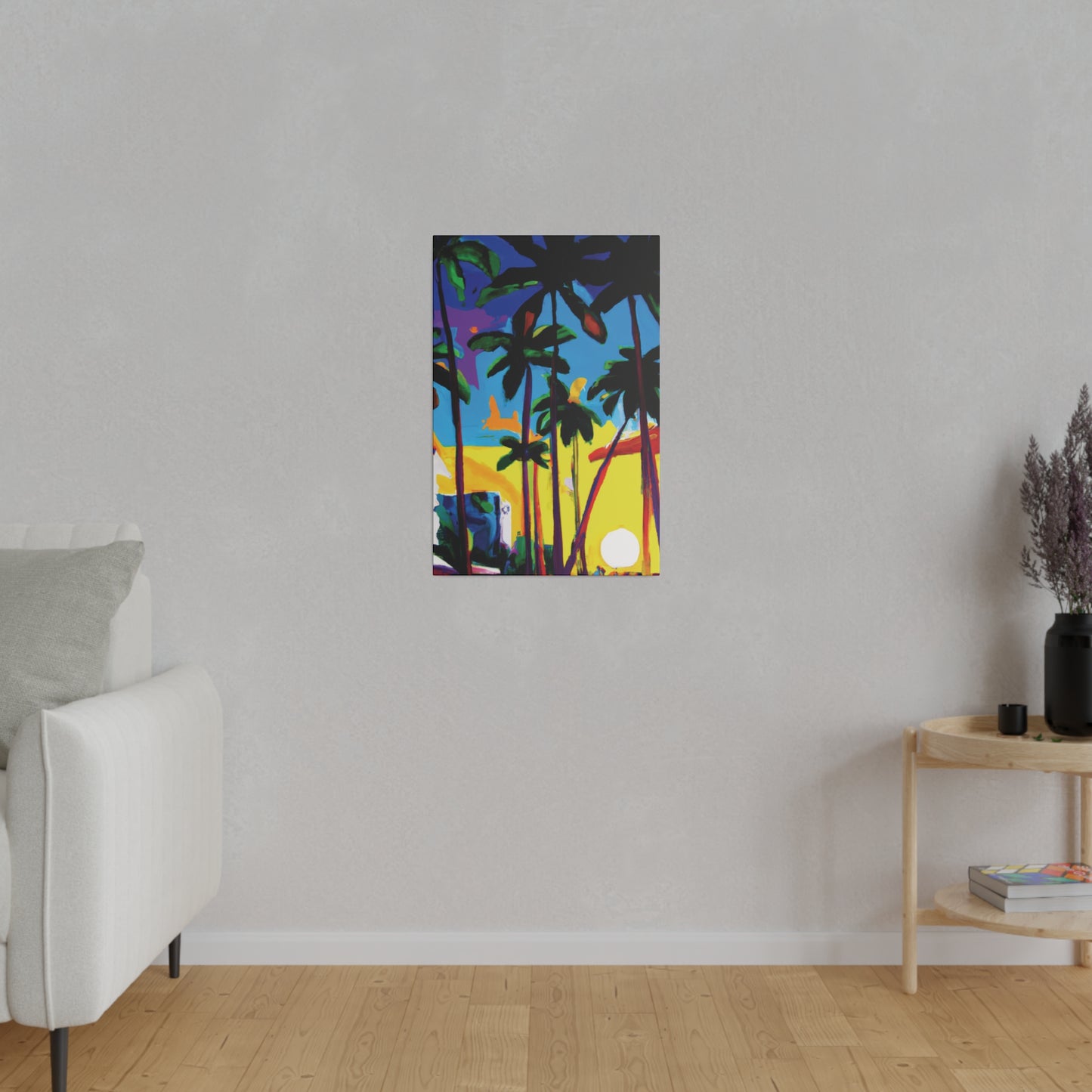 7182X - Miami Beach Sunset Painting Print | Miami | Beach | Sunset | Poster | Home Decor | Wall Art | Canvas