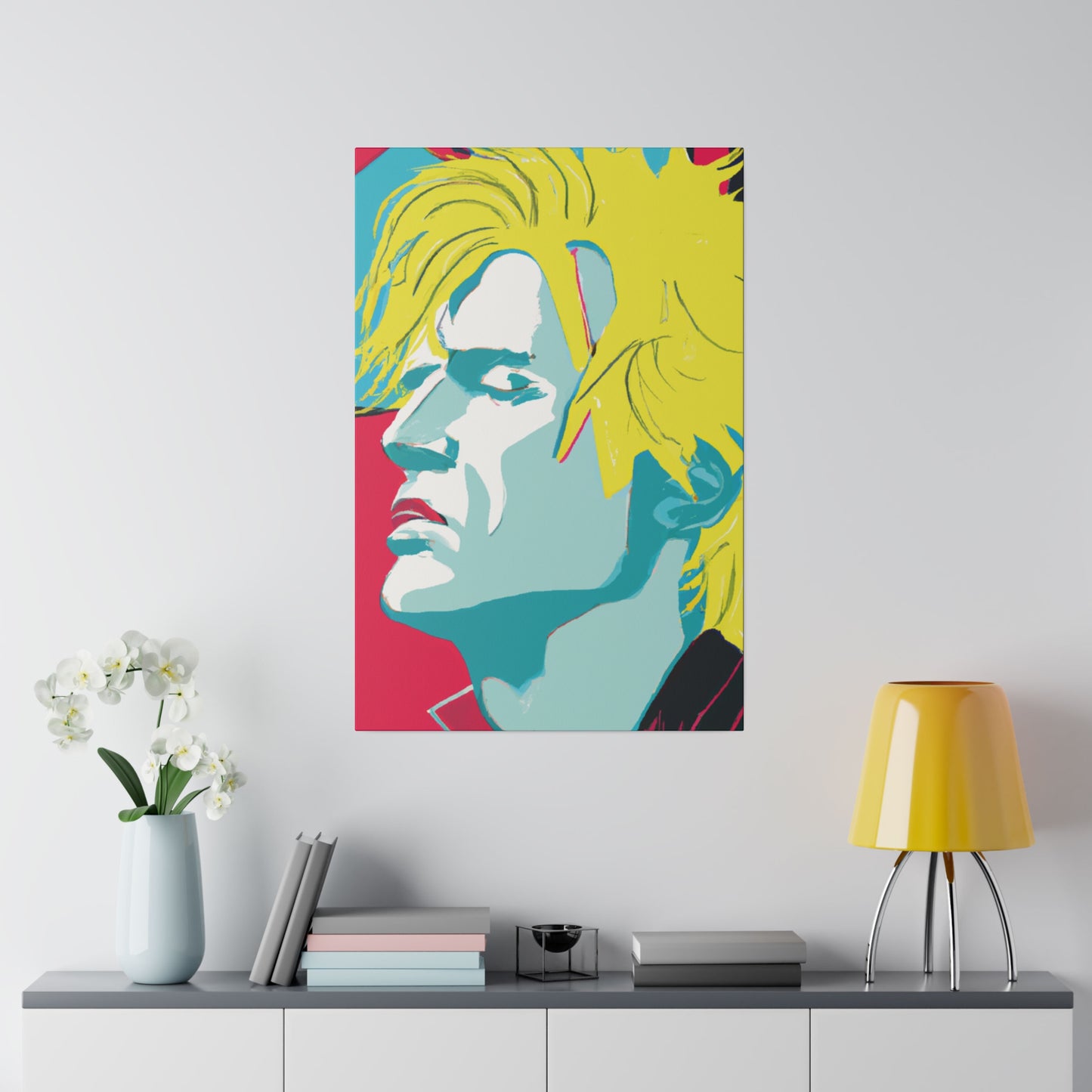 8672J - Rockstar Painting Print | Face | Abstract | Poster | Home Decor | Wall Art | Music Art | Canvas