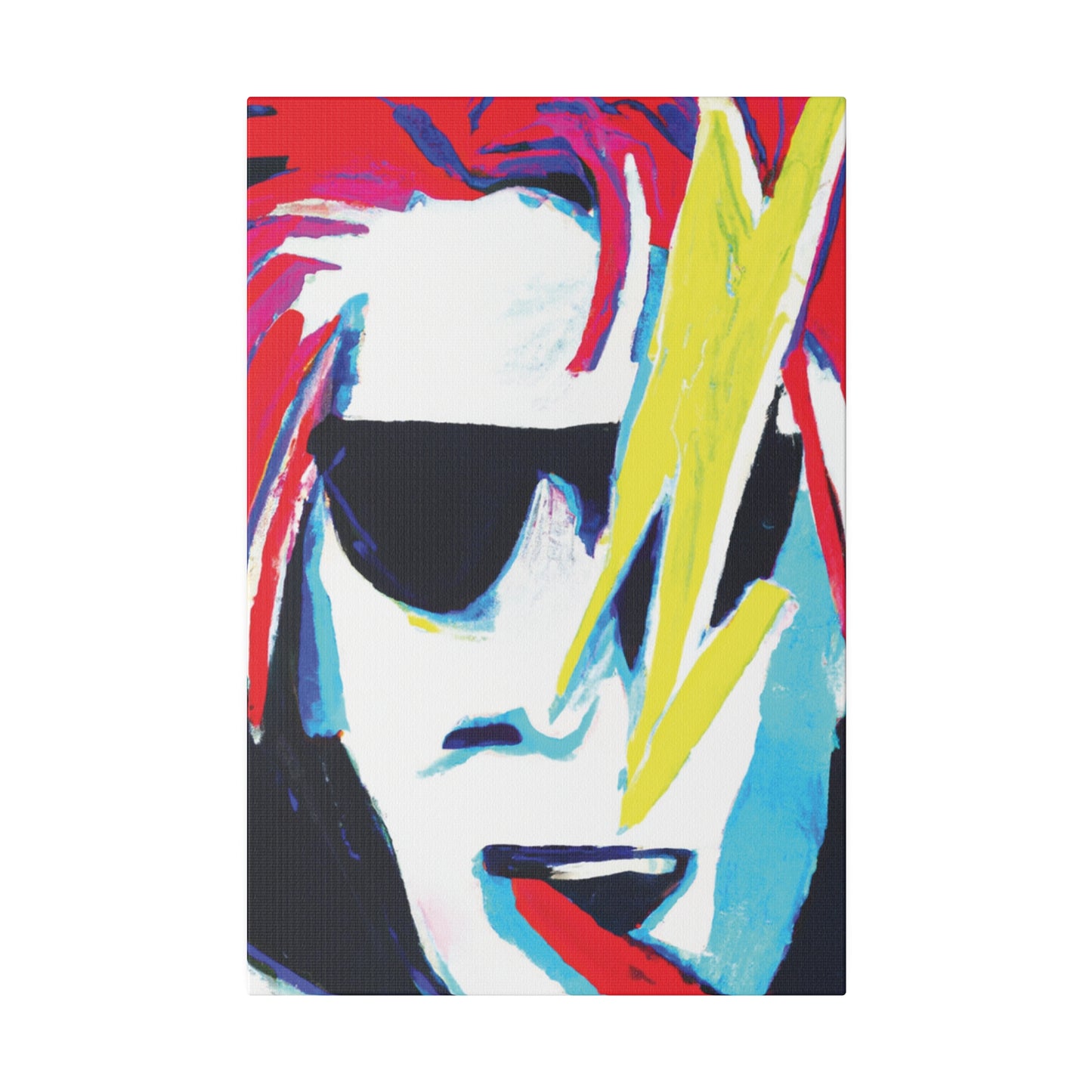 6481K - Rockstar Painting Print | Face | Abstract | Poster | Home Decor | Wall Art | Music Art | Canvas