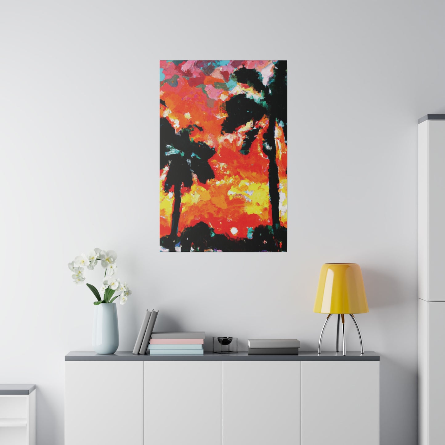 8653O - Miami Beach Sunset Painting Print | Miami | Beach | Sunset | Poster | Home Decor | Wall Art | Canvas