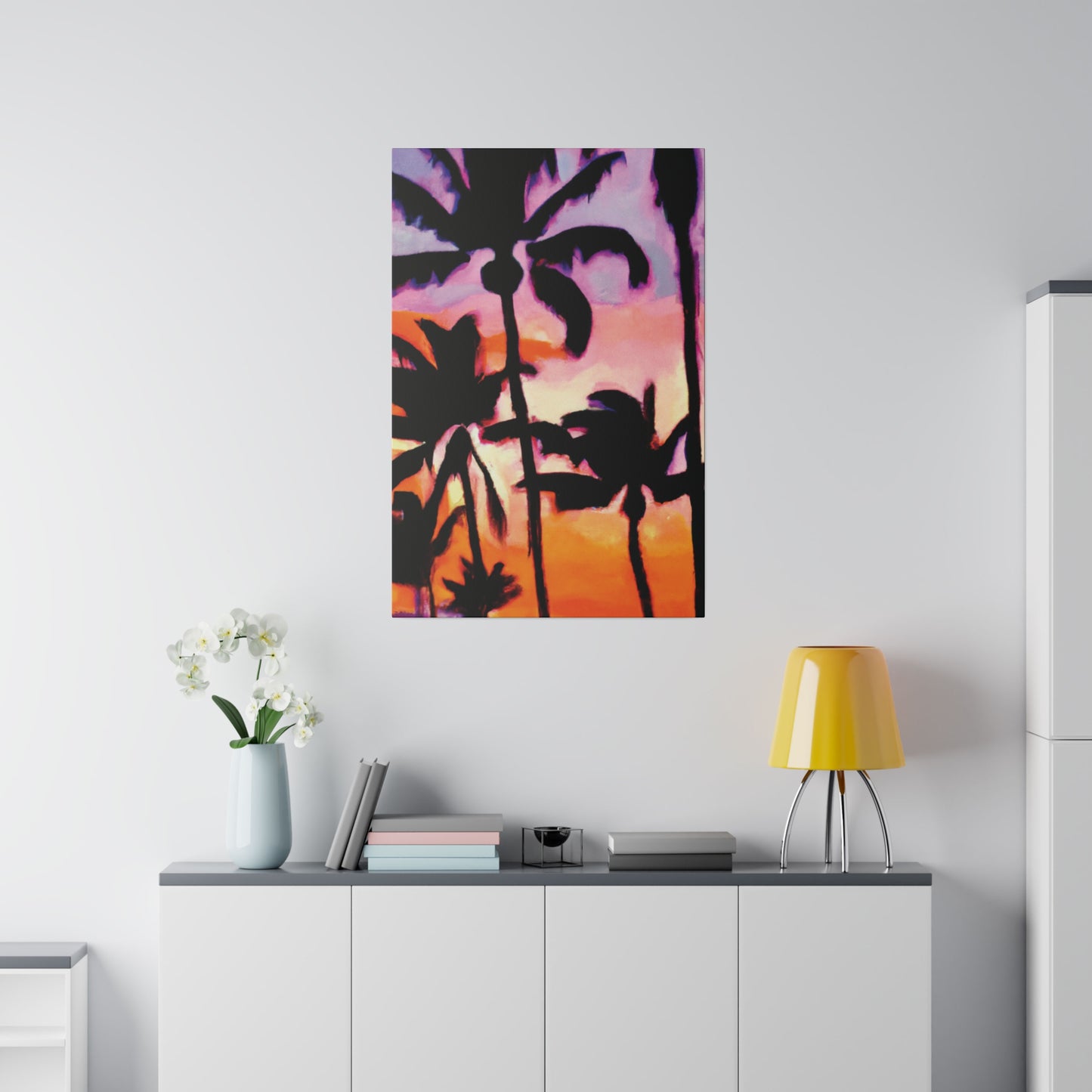 2090A - Miami Beach Sunset Painting Print | Miami | Beach | Sunset | Poster | Home Decor | Wall Art | Canvas