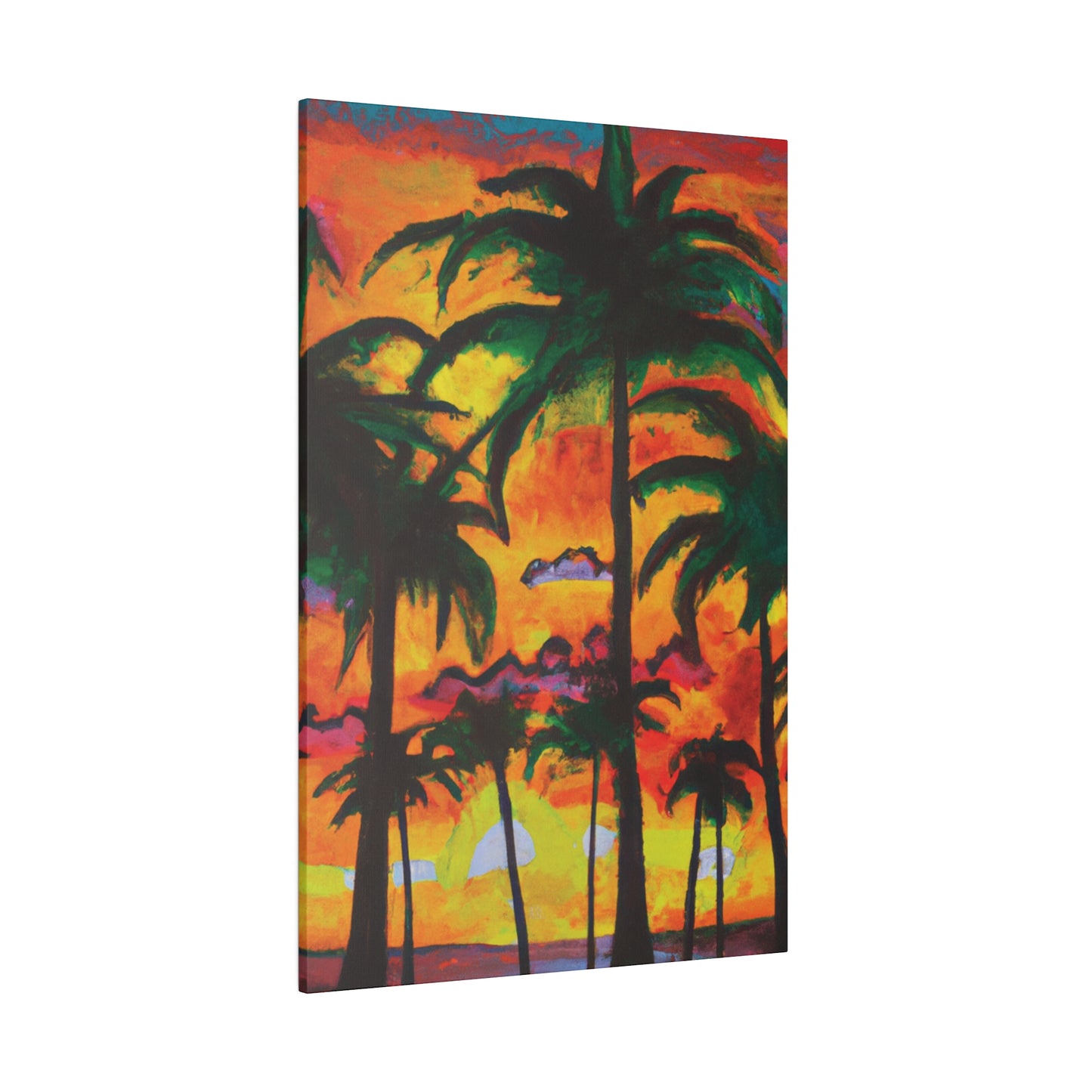 5820T - Miami Beach Sunset Painting Print | Miami | Beach | Sunset | Poster | Home Decor | Wall Art | Canvas