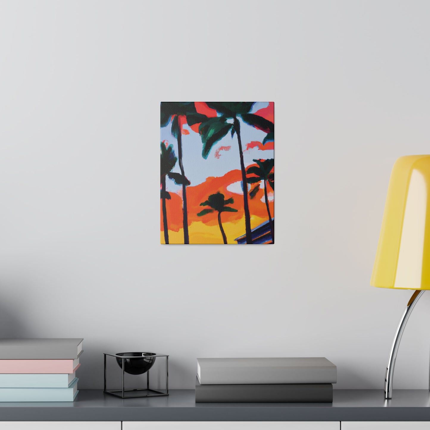 2741Q - Miami Beach Sunset Painting Print | Miami | Beach | Sunset | Poster | Home Decor | Wall Art | Canvas