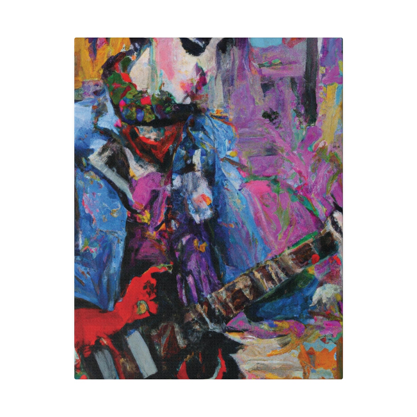 9210O - Rockstar Oil Painting Style Print | Poster | Home Decor | Wall Art | Music Art | Canvas