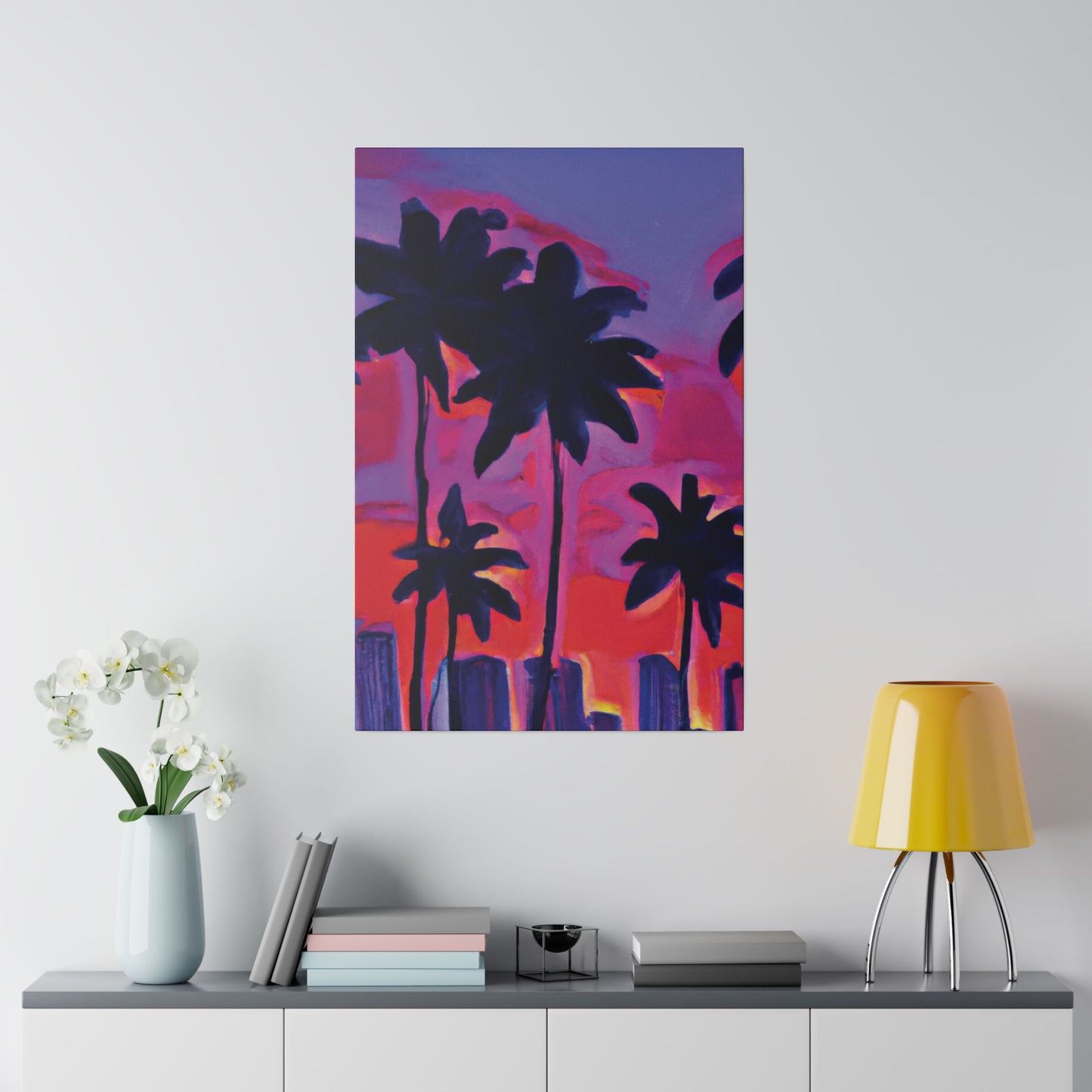 641R - Miami Beach Sunset Painting Print | Miami | Beach | Sunset | Poster | Home Decor | Wall Art | Canvas